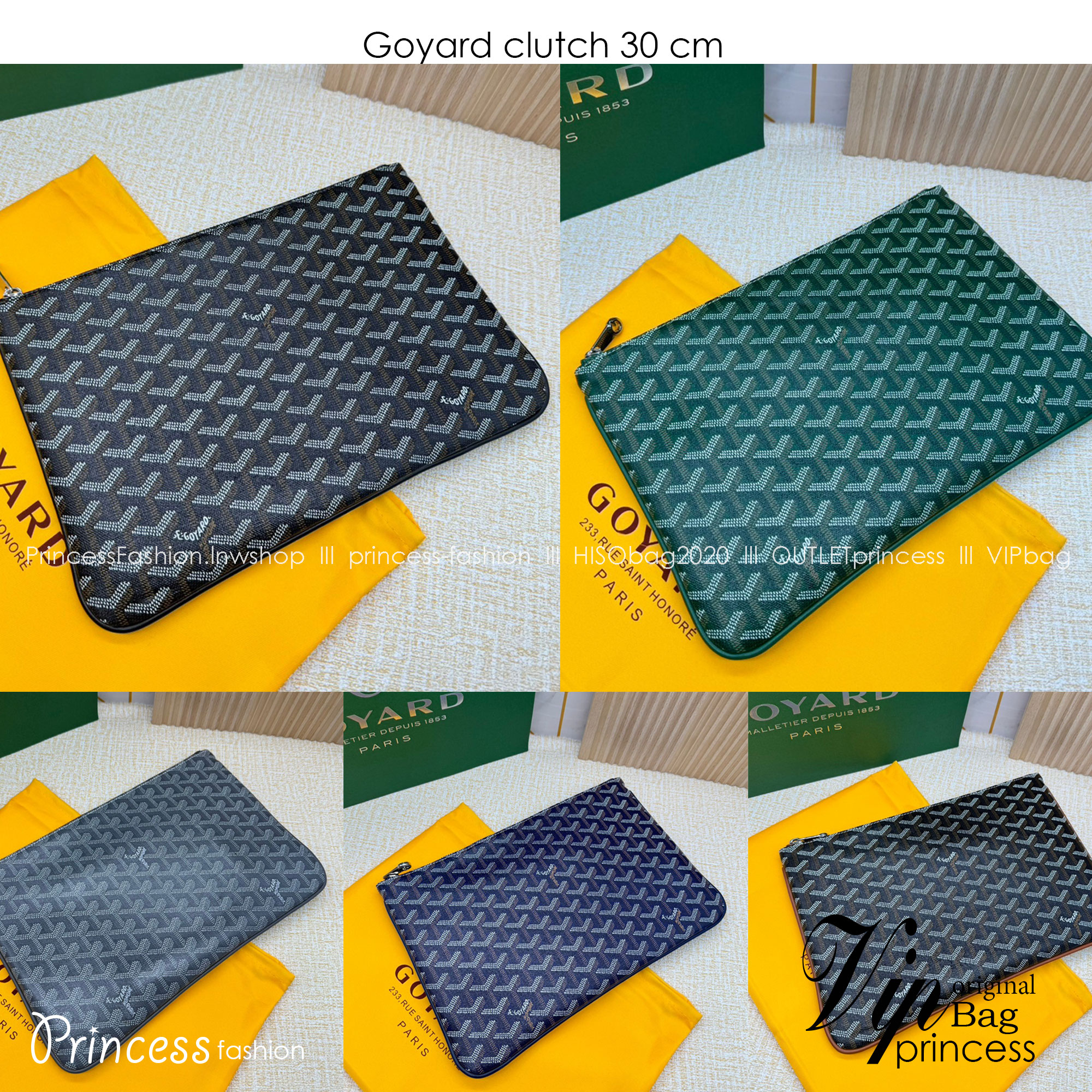 พร้อมส่ง GOYARD CLUTCH BAG unisex 30cm กระเป๋าคลัช ใช้ได้ทั้งชายหญิง เกรดออริ สลับแท้ 1:1 ใช้ต่างประเทศได้ ภาพถ่ายจากงานขายจริง