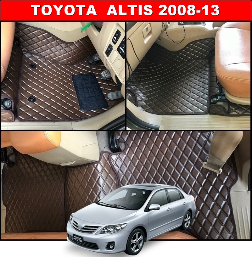 พรมปูพื้นรถยนต์ TOYOTA ALTIS 2008-13 ลายDIAMOND ยางปูพื้นรถยนต์EVA เต็มคัน