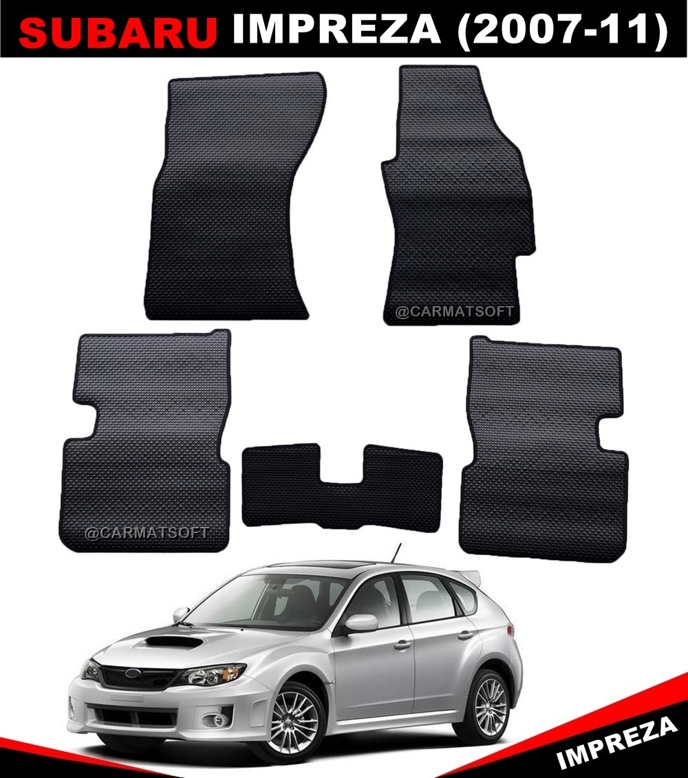 พรมปูพื้นรถยนต์ SUBARU IMPREZA ปี2007-11 พรมกระดุมเล็ก ซูบารุ อิมเพรสซ่า เข้ารูป (พร้อมส่ง)