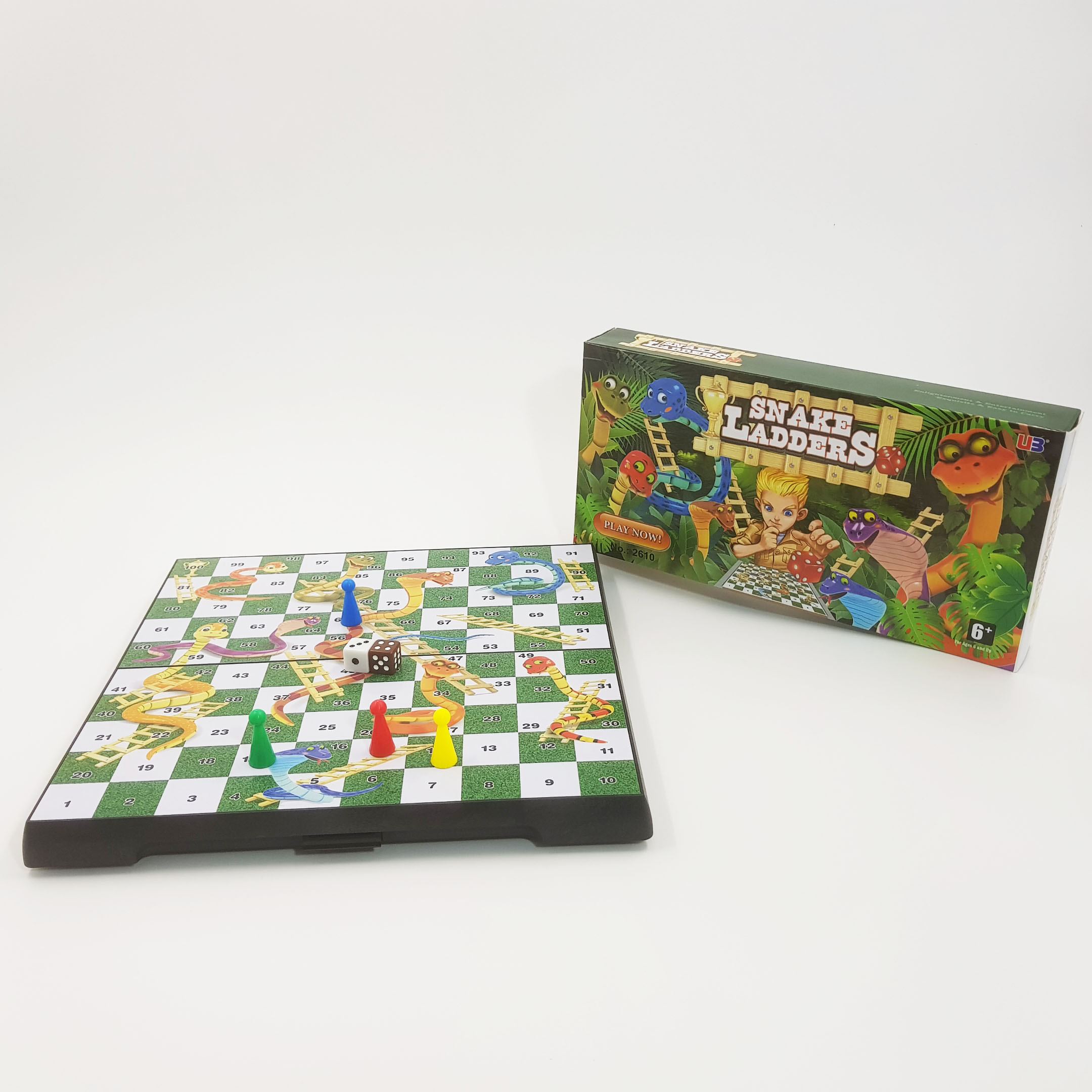 เกมบันไดงูแม่เหล็กแบรนด์ UB No.2610 (Snake ladder) เกมงูตกบันได