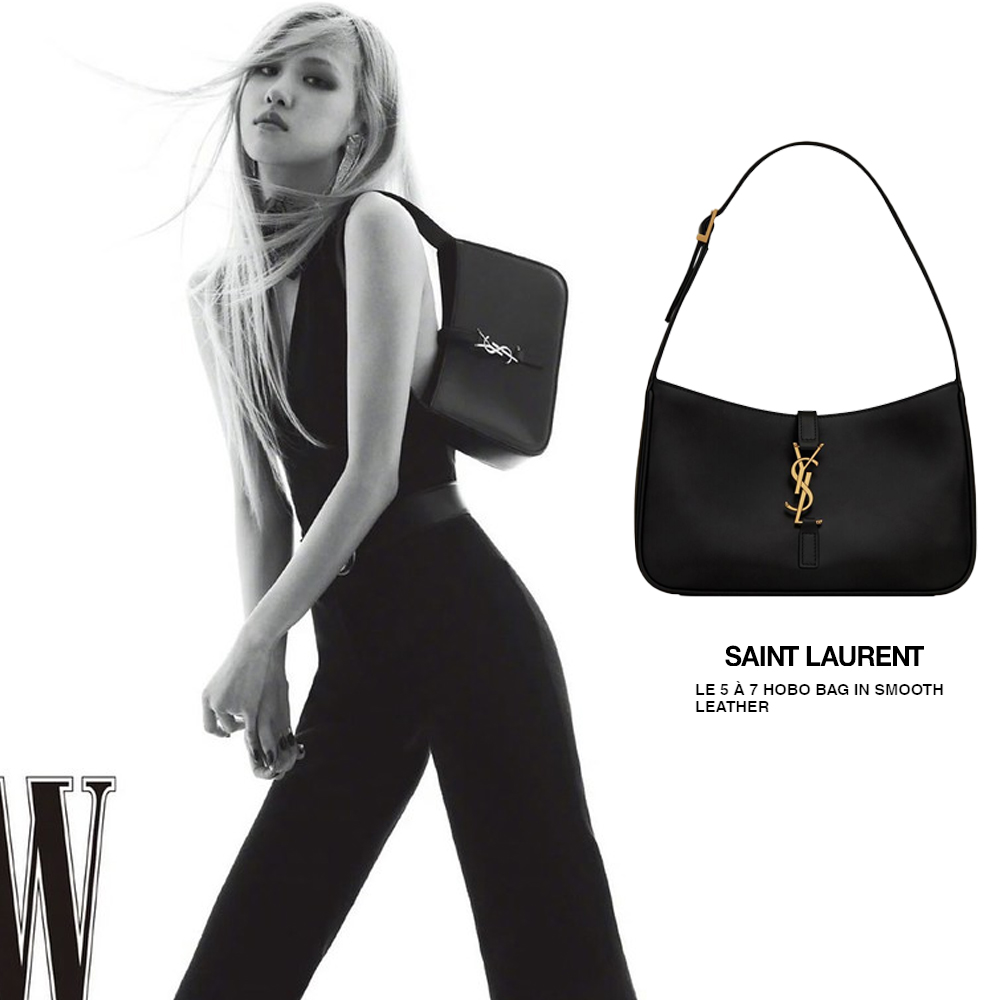 VIP 】หนังแท้ YSL SAINT LAURENT Le 5 à 7 leather shoulder bag