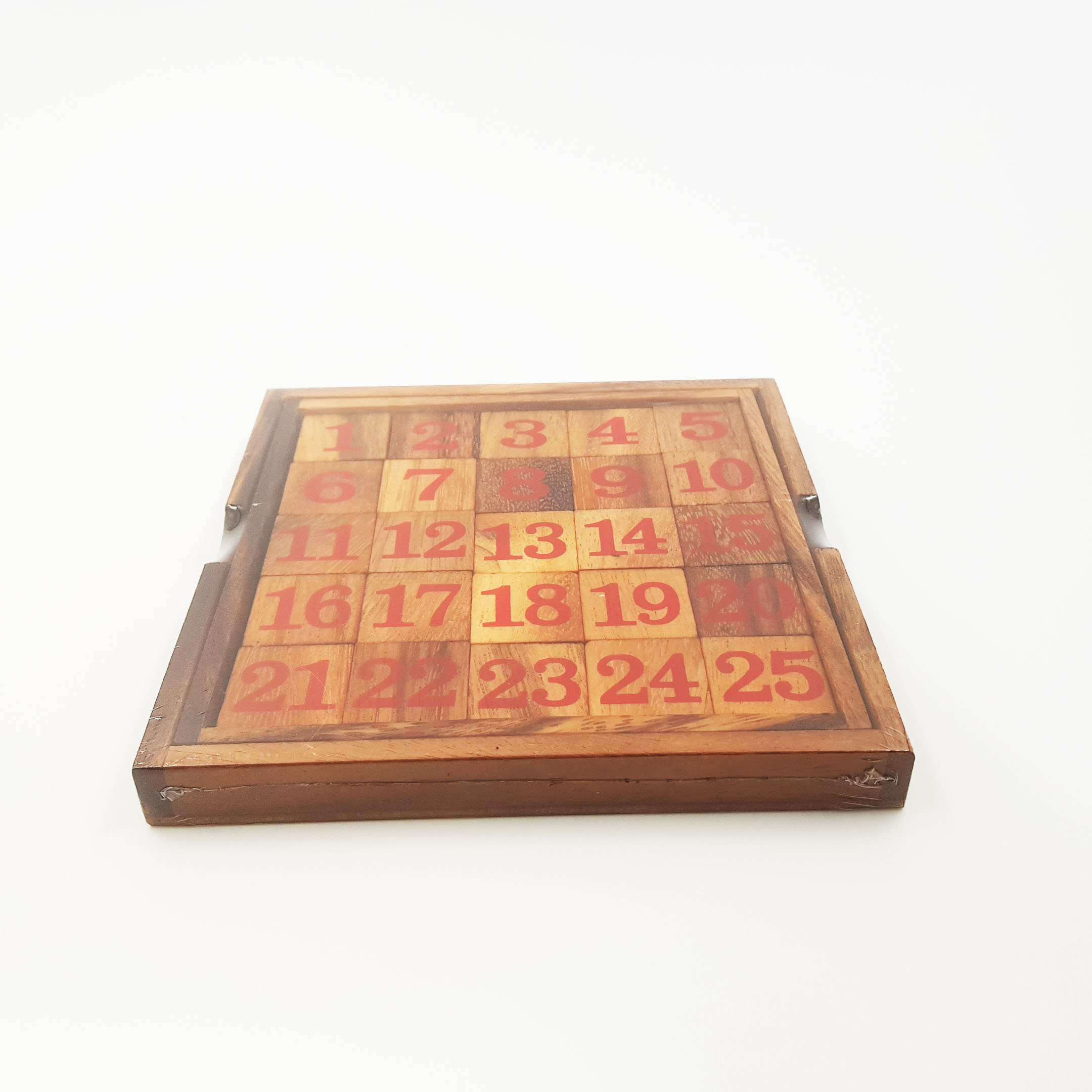 เกมแก้ปริศนาเลื่อนตัวเลขไม้ บล็อกตัวต่อไม้ เกมขยับตัวเลขไม้