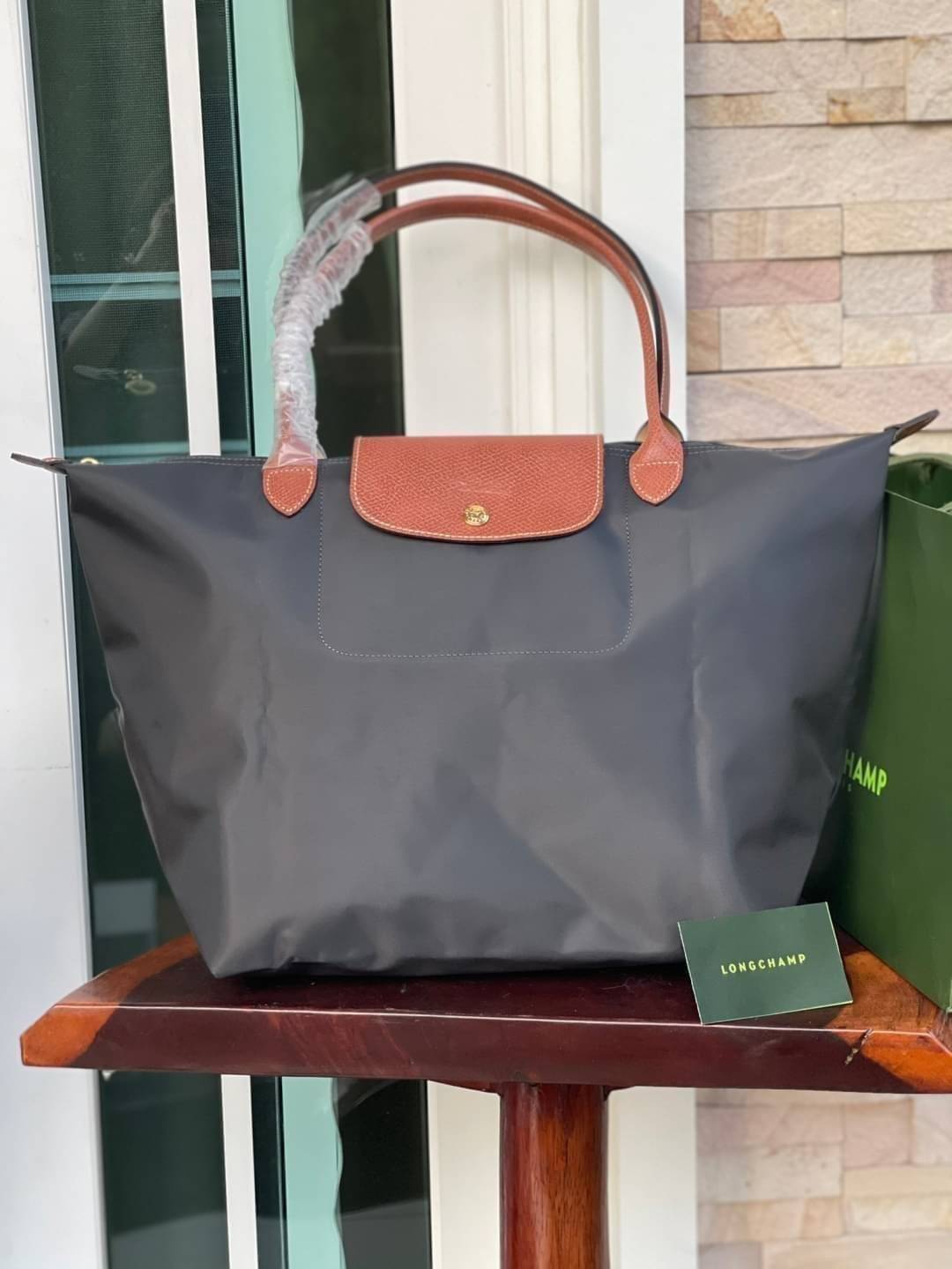 LONGCHAMP LE PLIAGE ORIGINAL SHOULDER BAG L (หูยาว ฝาน้ำตาล) กระเป๋าสะพายไหล่ รุ่น Original มีเอกลักษณ์อันโดดเด่นของรุ่นไอคอนนิค