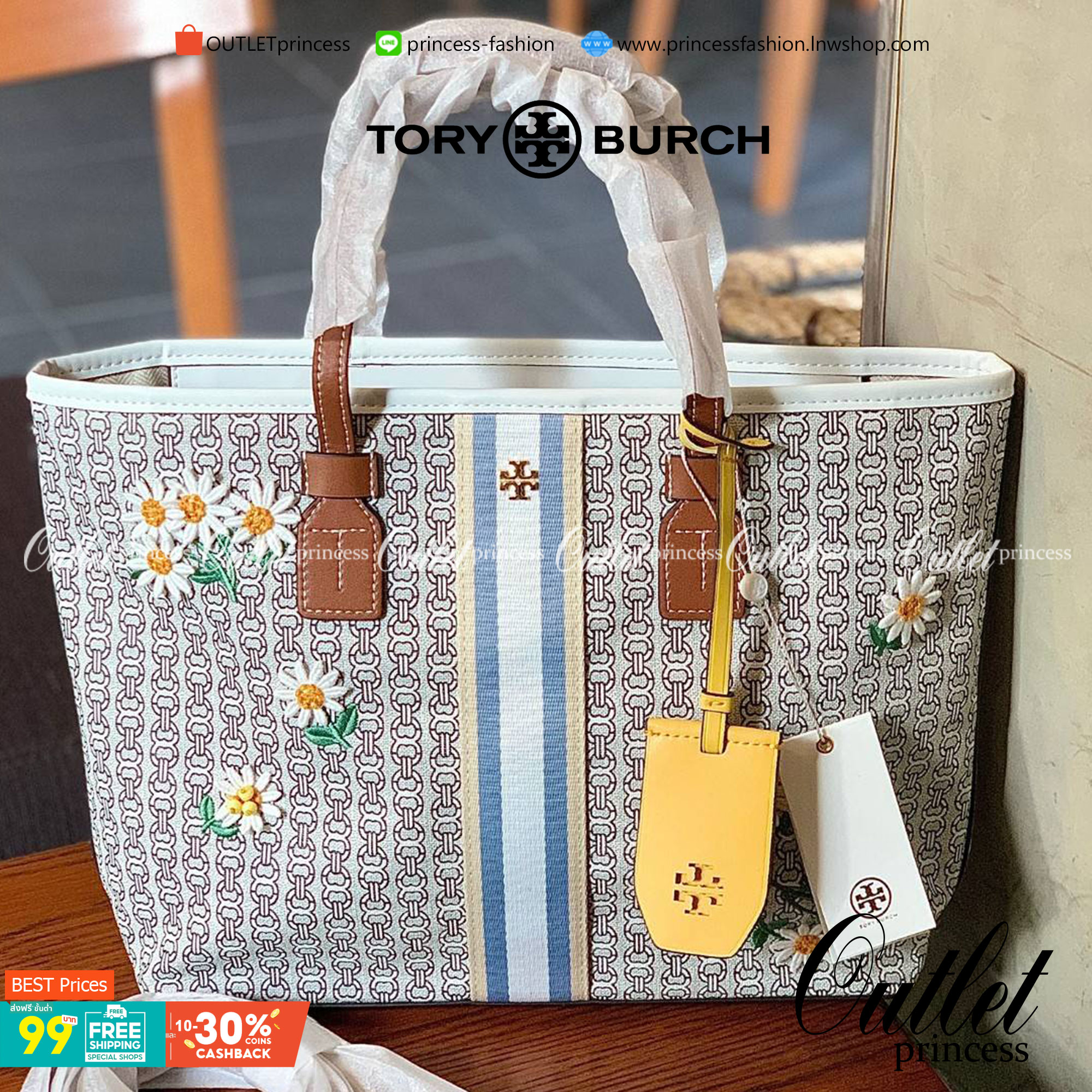 TORY BURCH GEMINI CANVAS SMALL PATCHES TOTE 🔺จุดเด่นของหนังคุณภาพต้องนิ่มสัมผัสได้ ไม่แข็งทื่อๆนะคะ! พร้อมส่งที่ไทย ใช้วันไหนๆก็สวยสุดๆไปเลยค่าา! กระเป๋าทรงTote ไม่เล็กอย่างที่คิดนะคะ😁 หนังแท้ชั้นดี ลายหนังสวยนิ่มมือดีมากค่ะ ตัวกระเป๋าลายโ