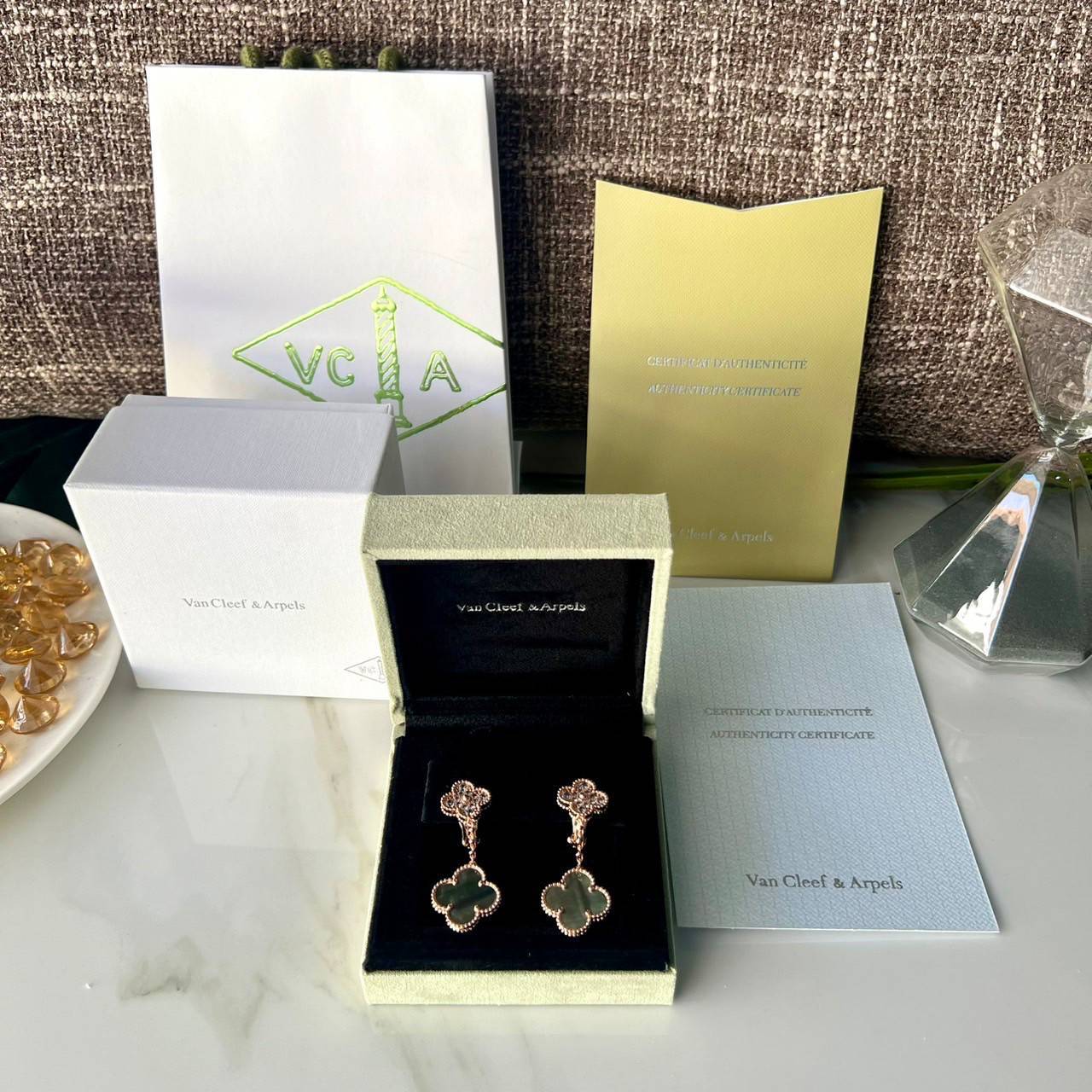 เกรดเทพ ORI | VAN CLEEF & ARPELS HOOP EARRINGS ต่างหูเงินแท้ แวนคลีฟ แอนด์ อาร์เปลส์ สวยเก๋ คุณภาพงานประกวด เอาใจสาวๆไปเลย