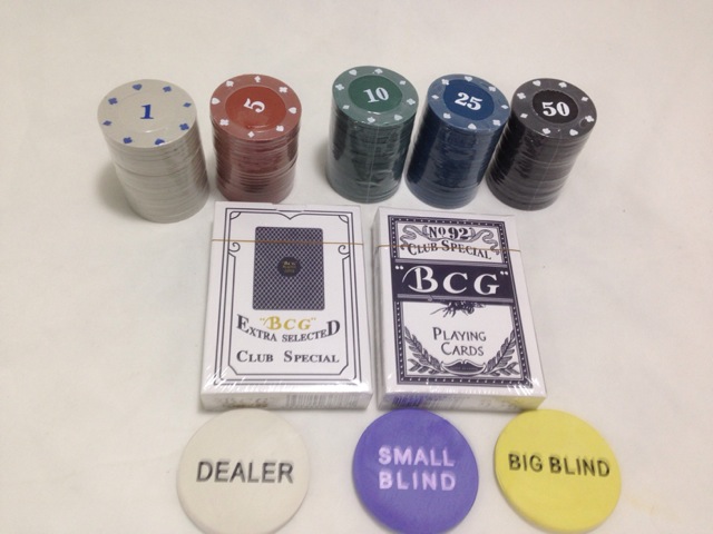 ชุดโป๊กเกอร์พร้อมชิพ200 ชิพ (Poker Set 200 Chip) Texas Hold'em Poker Set