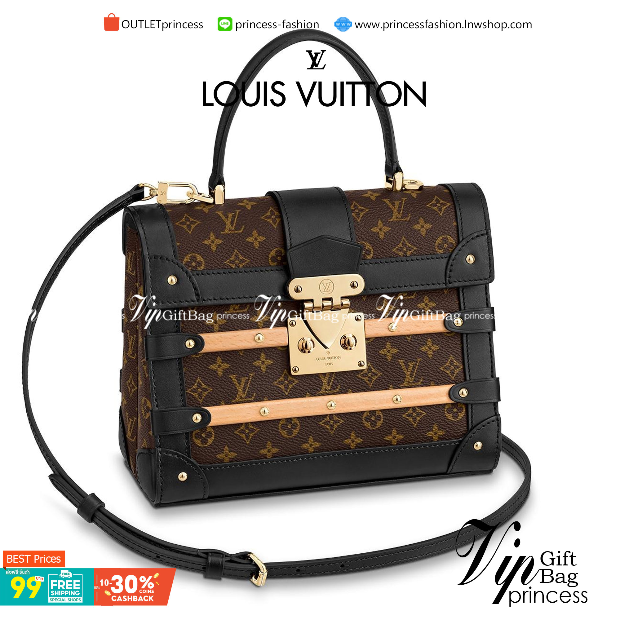 VIP 】หนังแท้ Louis Vuitton TRIANON PM พร้อมส่งที่ไทย งานสวยปังไหมไหว ใบจริงสวยมากกกก ได้สวยก่อนใคร ต้องจัดแล้วจ้า