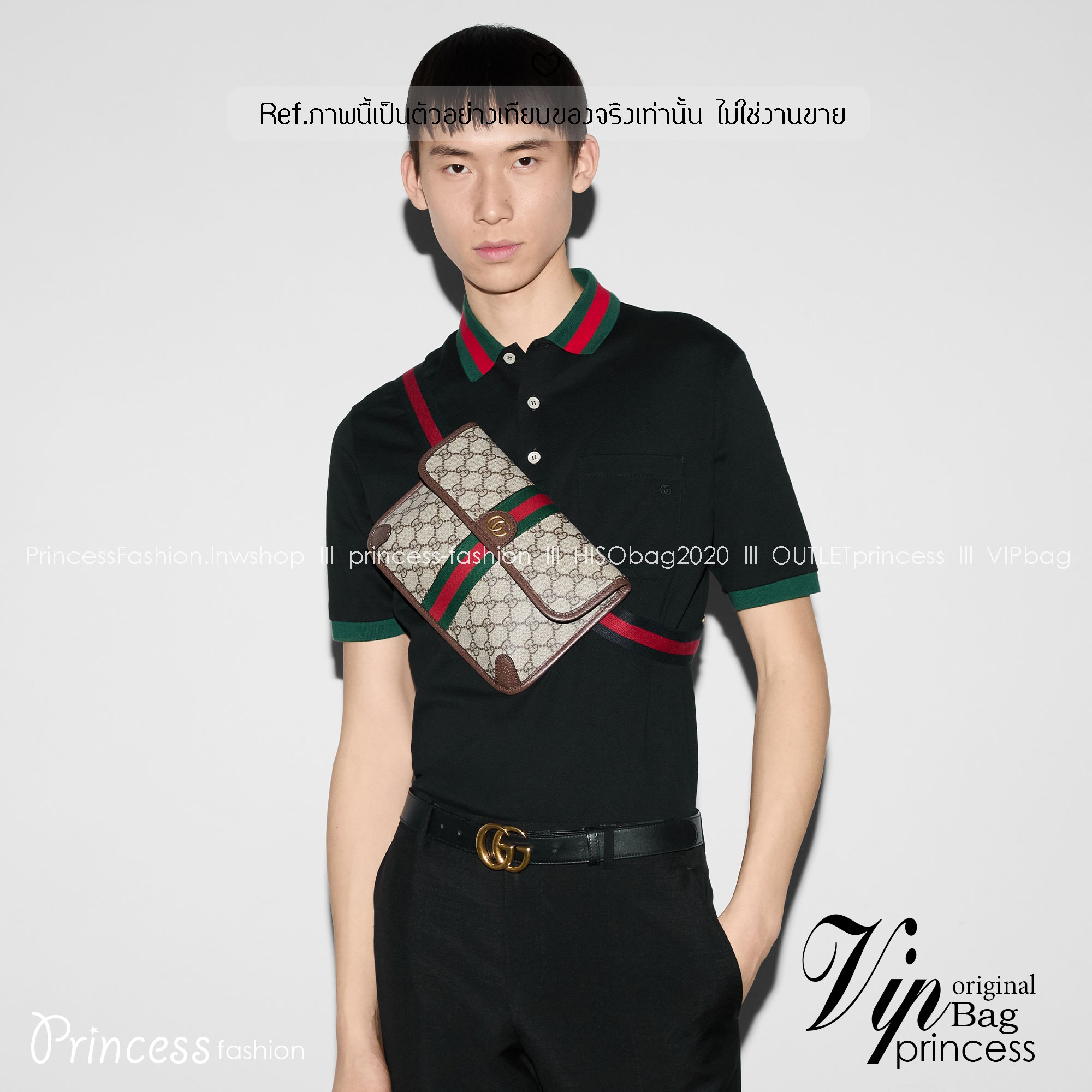 GUCCI Ophidia GG small belt bag / Gucci Belt Bag กระเป๋าคาดอก คาดเอว หนังแท้ผสมแคนวาส หล่อ สวย เท่ คูลๆ ควรมีเข้ากับทุกชุด ใช้ได้ตลอดกาล ไม่ตกยุค เกรดออริ 1:1 สลับแท้ ใช้งานต่างประเทศได้