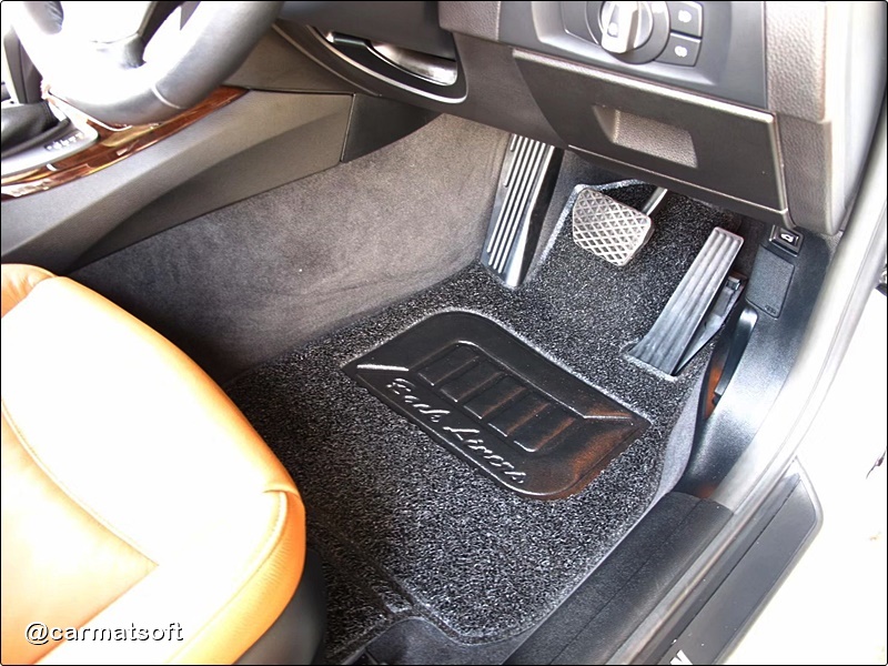 พรมดักฝุ่นไวนิลกุ๊นขอบ BMW SERIES 3 E90 (2005-13) พรมดักฝุ่นในรถ สีดำ เกรดA หนานุ่ม 5ชิ้น