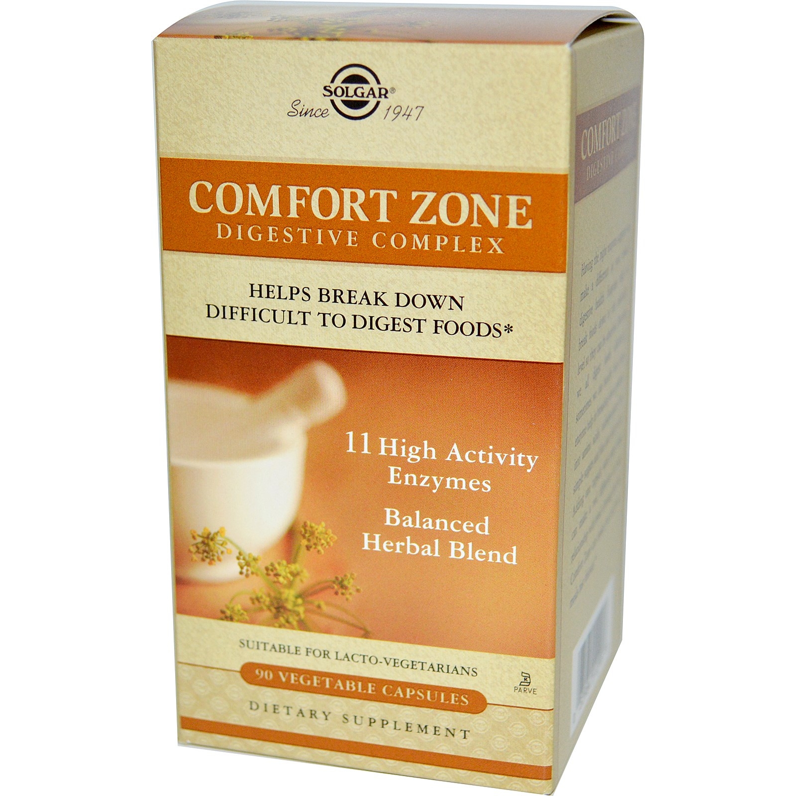 ส่งฟรีลงทะเบียนมีพร้อมส่งค่ะ Solgar Comfort Zone Digestive Complex 90 Vegetable Capsules