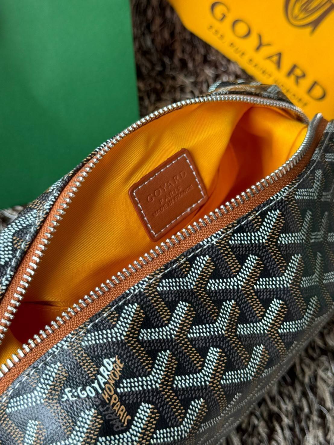 Goyard Bowling 25 Toiletry Bag กระเป๋าทรงพอชใช้งานง่ายกะทัดรัด รุ่นขายดี ใช้ได้ทั้งชายหญิง