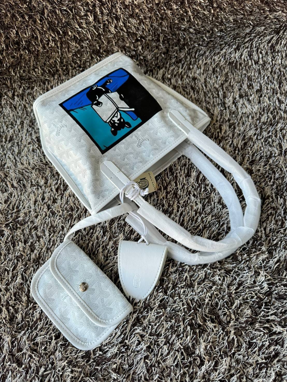 พร้อมส่ง 4 สี GOYARD ANJOU TOTE MINI / Goyard Villette Mini Tote Bag กระเป๋าทรงโท้ทมินิ แบรนด์หรูสัญชาติฝรั่งเศส 🧡 เกรดออริจินอล 1:1 สลับแท้ ใช้งานต่างประเทศได้