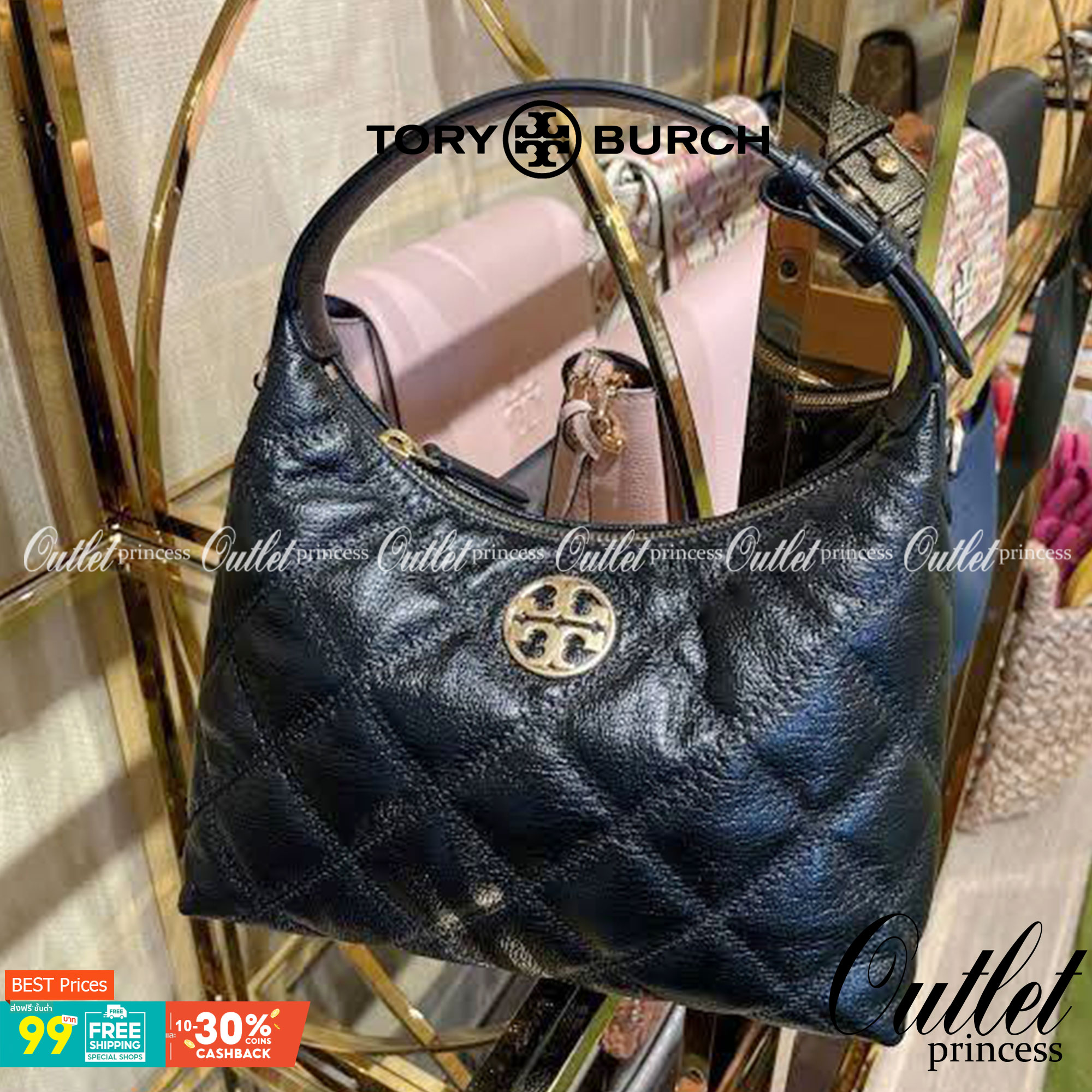TORY BURCH WILLA MINI HOBO พร้อมส่งที่ไทย น้องน่ารัก กระทัดรัด น่าใช้มากๆเลยค่าา! กระเป๋หิ้วหรือสะพายข้างได้ ทรสวย หนังแท้อย่างดี หนังนิ่มลายนวม สวยมากๆค่ะ เปิดปิดกระเป๋าแบบซิป ภายในโล่งสามารถใส่กระเป๋าเงินใบยาวได้;ของจำเป็นอื่นๆได้พอประมานเลยนะคะ พร้อมช่