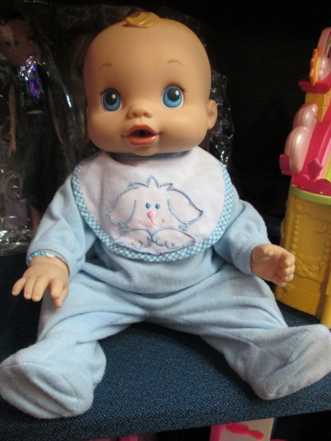 Hasbro Baby Alive Wets & Wiggles Boy Doll ของเล่นมือสอง