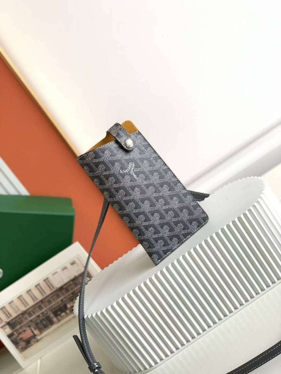 GOYARD MONTMARTRE GM GLASSES CASE TOP ORIGINAL 1:1 เกรดเทียบแท้ ใช้สลับแท้ได้ ใช้งานต่างประเทศได้