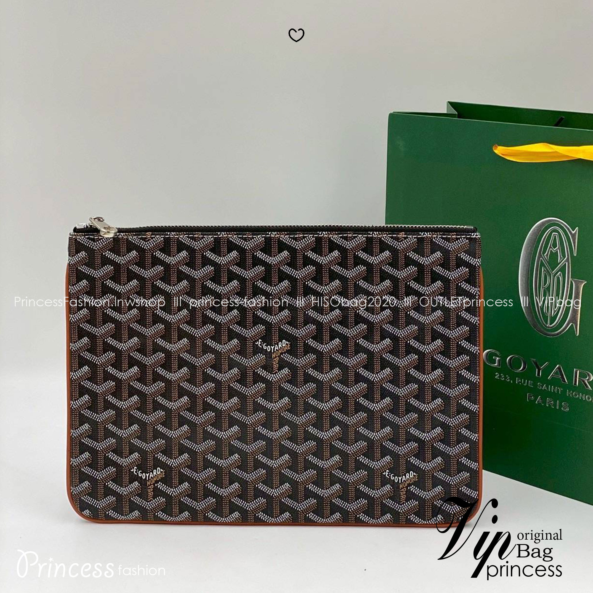 ORI หนังแท้ | GOYARD Senat MM Pouch / GOYARD Clutch Bag กระเป๋าทรงพอชคลัช ใช้เป็นกระเป๋าจัดระเบียบสำนักงานได้ เหมาะสำหรับใส่เอกสารขนาด A4, จัดระเบียบสิ่งของในกระเป๋า หรือใช้เป็นกระเป๋าคลัตช์สำหรับใช้ในชีวิตประจำวัน