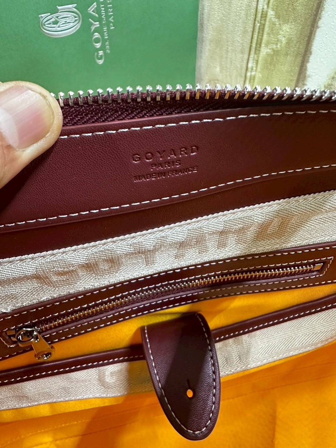 7 สี ORI หนังแท้ | GOYARD Goyardine Sac Marie Galante 35cm / Goyard Tote Bag กระเป๋าสะพายทรงโท้ท พร้อมหูจับใช้งานง่าย ภายในโล่งกว้าง หรูหราลงตัว