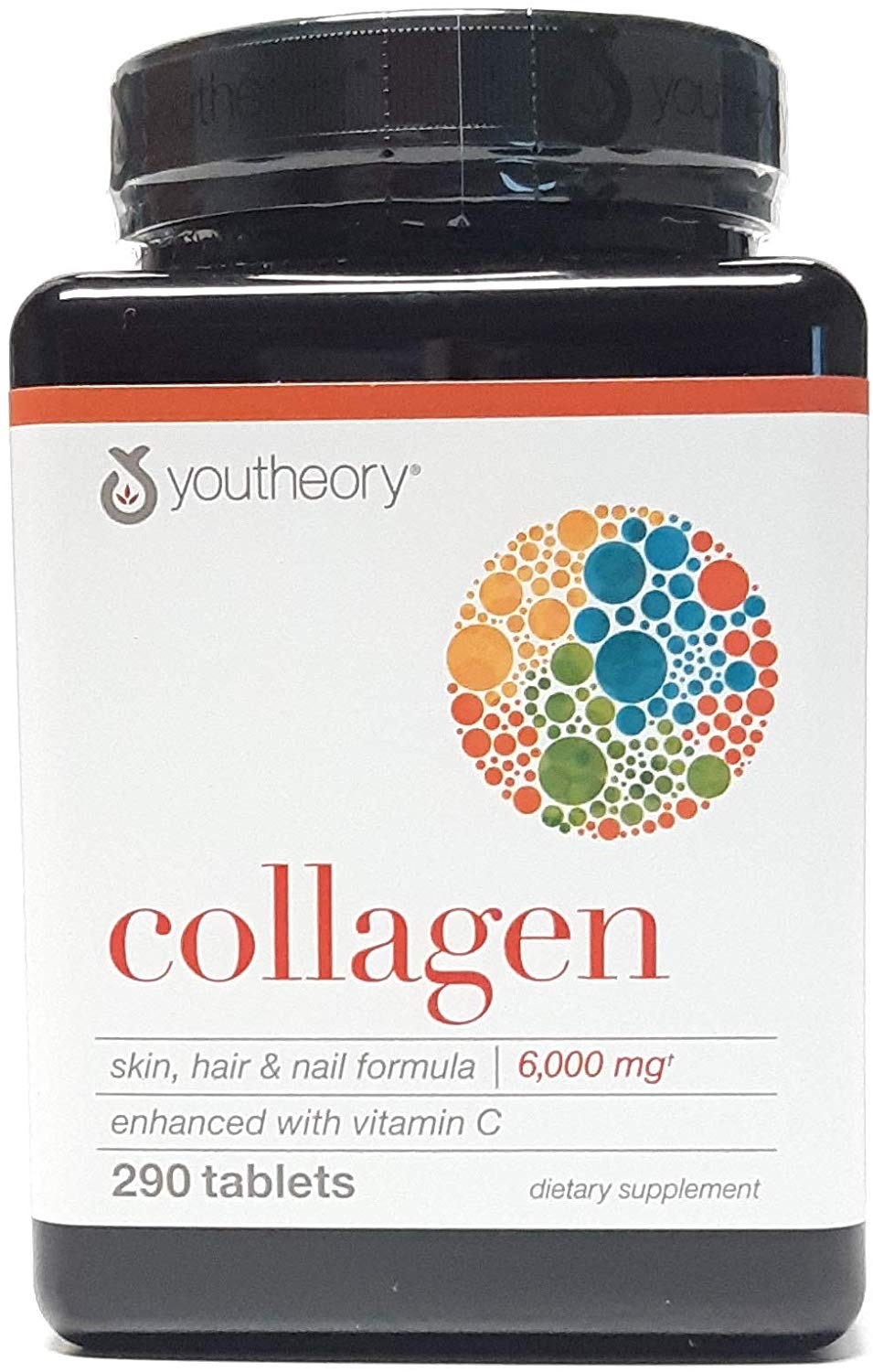 ส่งฟรีลงทะเบียนมีพร้อมส่งค่ะ Youtheory Collagen 6000 mg 290 Tablets