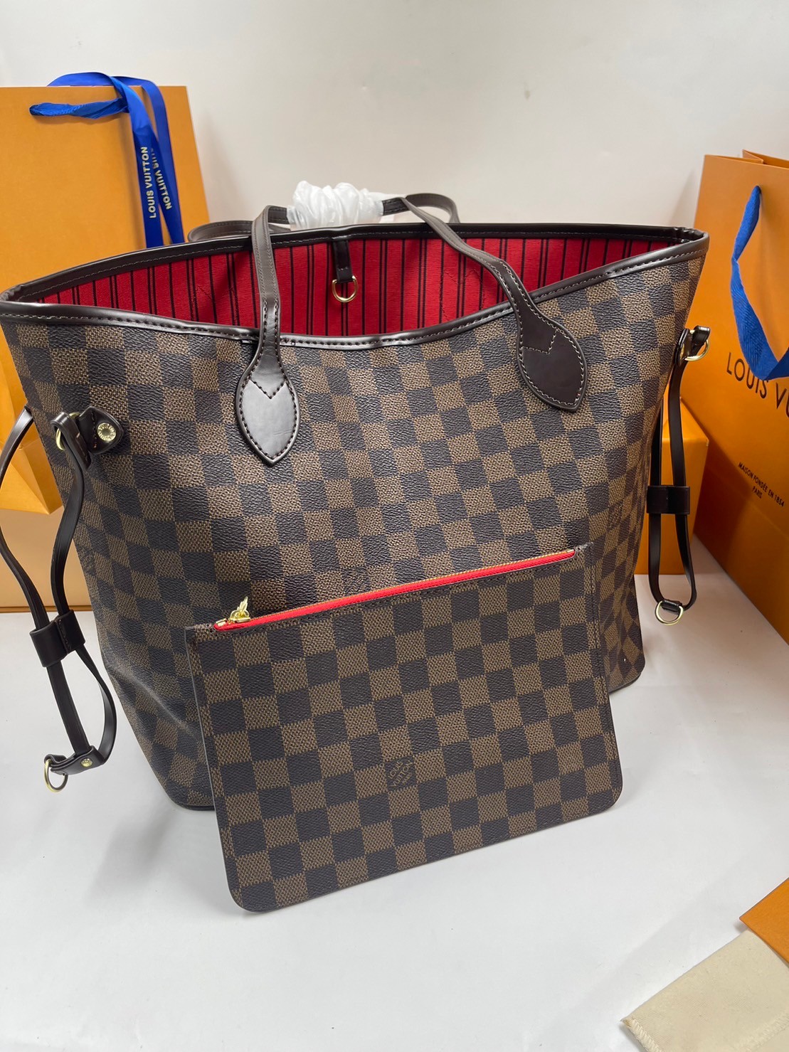 LV Neverfull GM Monogram 36cm / LV Shopping Bag พร้อมส่ง 4 สี **สินค้าเกรดออริจินอล 1:1 สลับแท้ ใช้งานต่างประเทศได้ งานสวยตามรูป ภาพถ่ายจากงานขายจริง