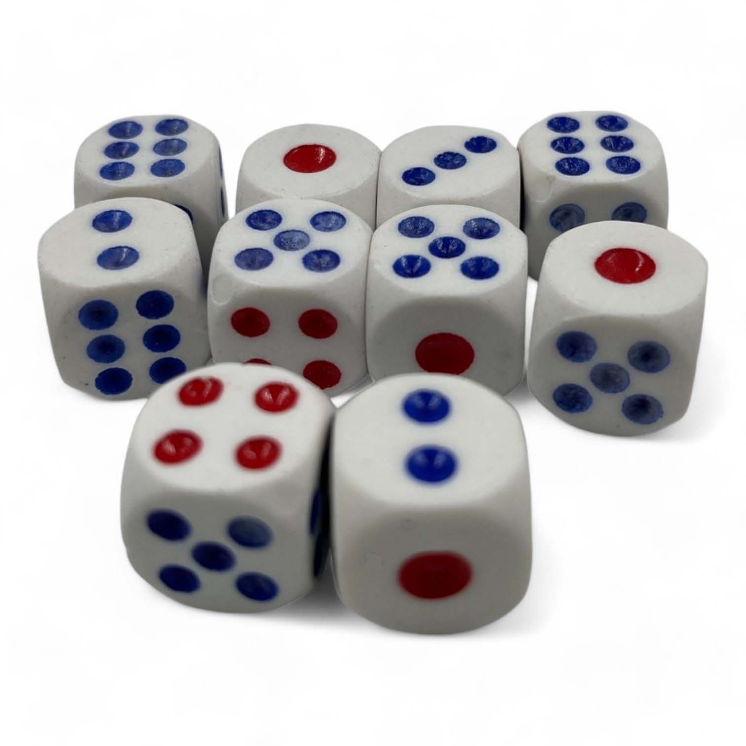 ลูกเต๋าสีขาว เบอร์#17 ขนาด 15.6mm