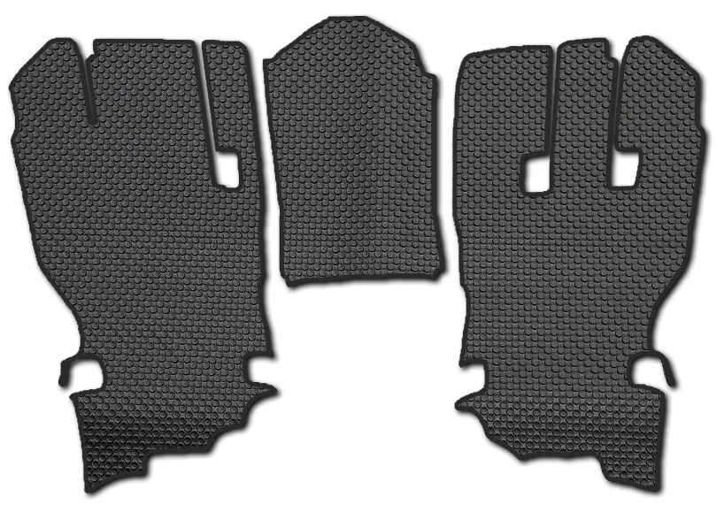 ยางปูพื้นรถยนต์ JEEP WRANGLER 2018-28 ลายกระดุมเล็ก PVC ทนทาน เนี้ยบ เข้ารูป