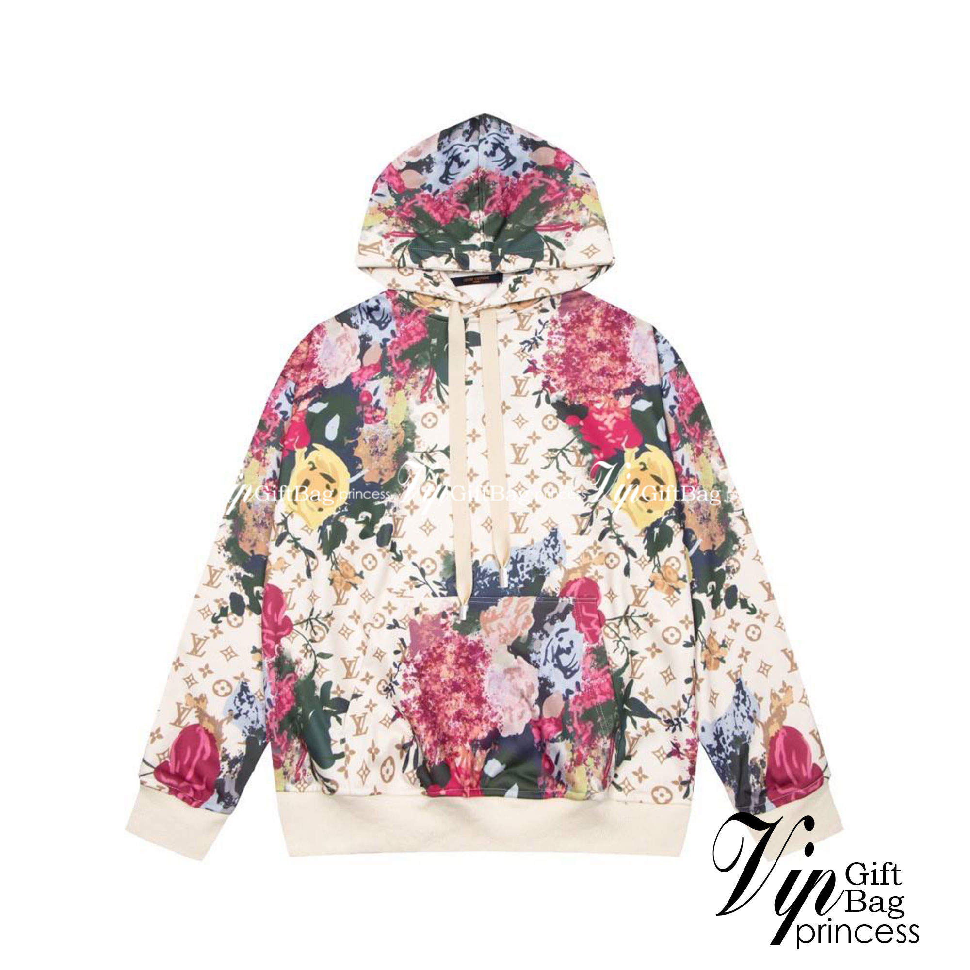 LV Flower Hoodie / LOUIS VUITTON Hoodie Flower เกรดออริจินอล มีป้ายแท็กที่คอเสื้อ ใส่ได้ทั้งผู้หญิงผู้ชาย พร้อมส่งที่ไทย ภาพสินค้าถ่ายจากงานขายจริง ใช้งานต่างประเทศได้