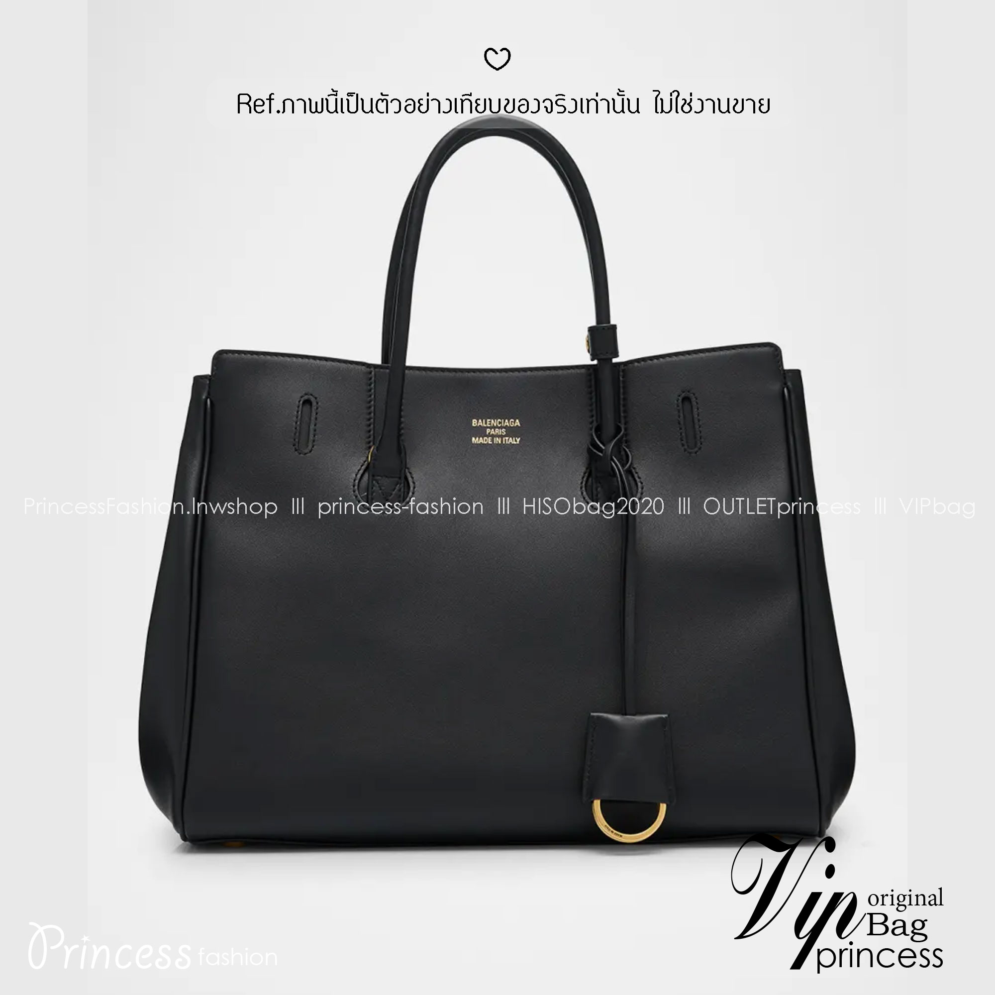 ORI หนังแท้ | Balenciaga Carry All Hampton Bag / Balenciaga Tote Bag 33cm กระเป๋าสะพายทรงโท้ท ภายในโล่งกว้าง ดีไซน์เรียบง่าย เรียบหรู