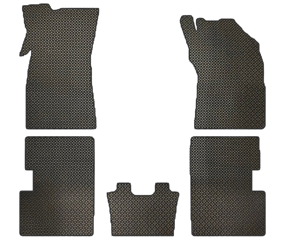 ยางปูพื้นรถยนต์ MG ZS 2017 ลายไบเค่น สีดำ เข้ารูป 5ชิ้น