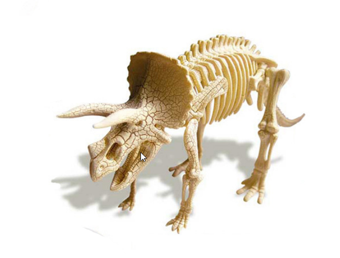 ของเล่นชุดขุดฟอสซิลโครงกระดูกไดโนเสาร์สำหรับเด็ก