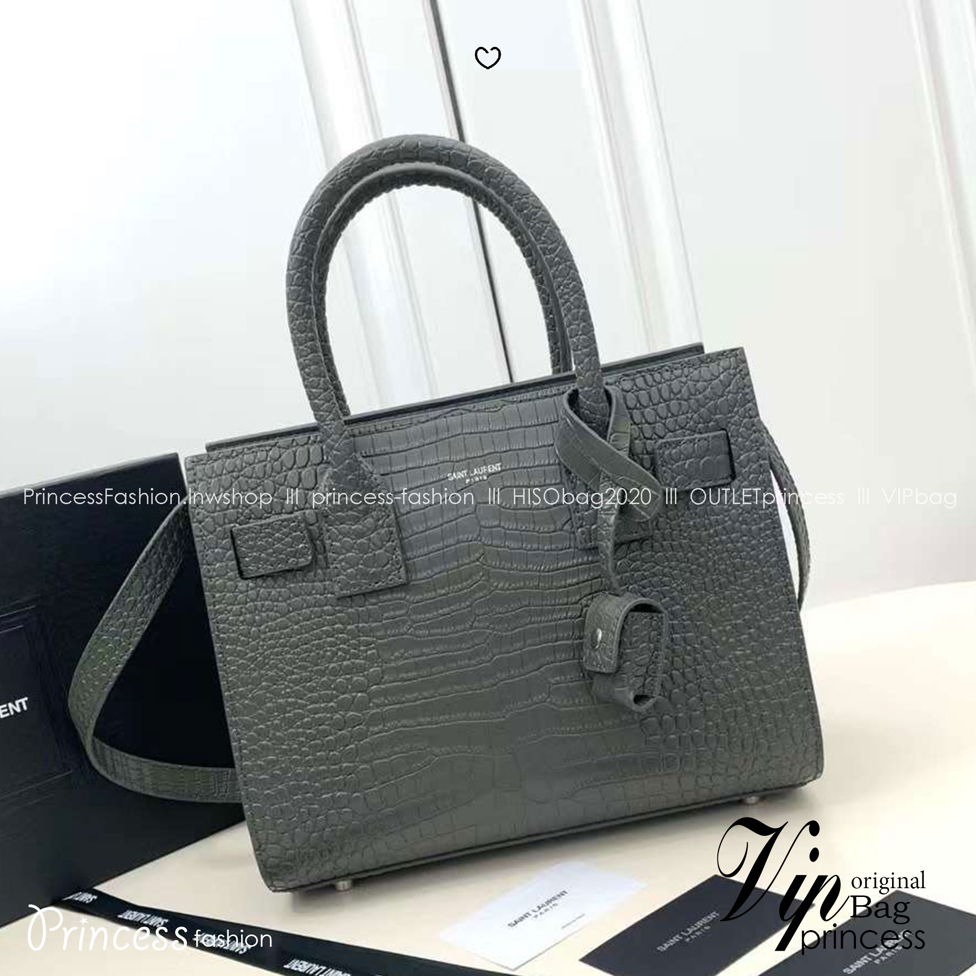 YSL TOTE BAG / SAC DE JOUR BABY IN CROCODILE LEATHER กระเป๋าสะพายทรงโท้ท หนังลายจระเข้สวยหรู จุของได้เยอะ เกรดออริ 1:1 เทียบแท้ ภาพถ่ายจากงานขายจริง ใช้งานต่างประเทศได้