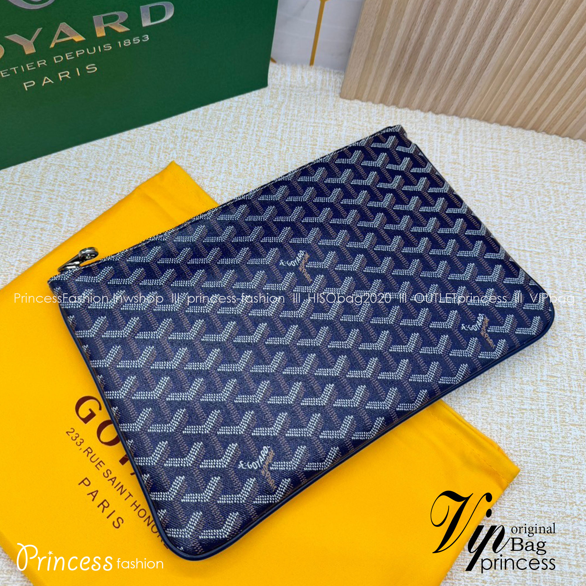 พร้อมส่ง GOYARD CLUTCH BAG unisex 30cm กระเป๋าคลัช ใช้ได้ทั้งชายหญิง เกรดออริ สลับแท้ 1:1 ใช้ต่างประเทศได้ ภาพถ่ายจากงานขายจริง