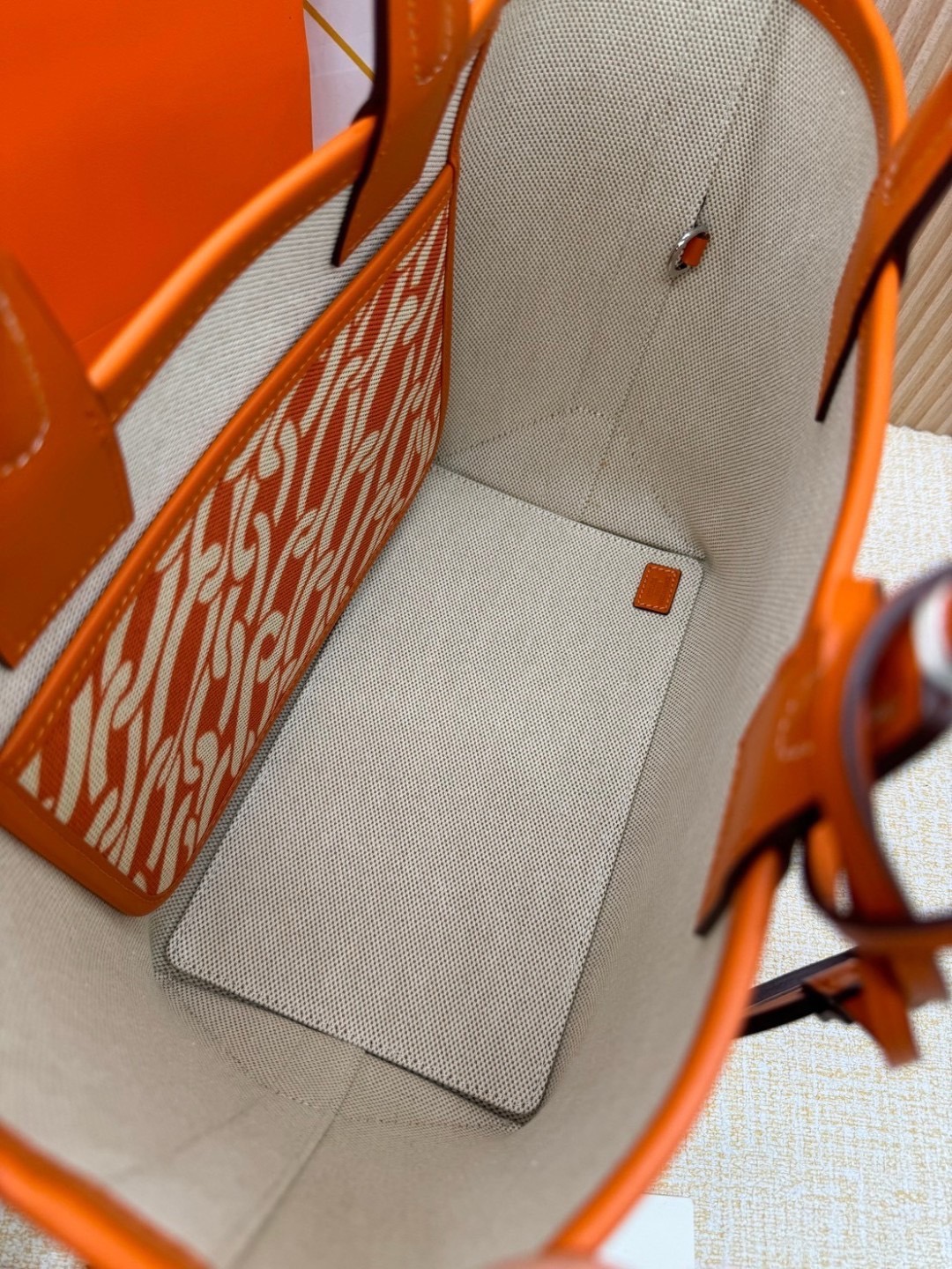 HERMES Steeple Tote Bag / H Steeple canvas tote bag 30cm กระเป๋าทรงโท้ทแคนวาสอย่างดี พิมพ์ลายคมชัด ลายใหม่สวยหรู เกรดออริ สลับแท้