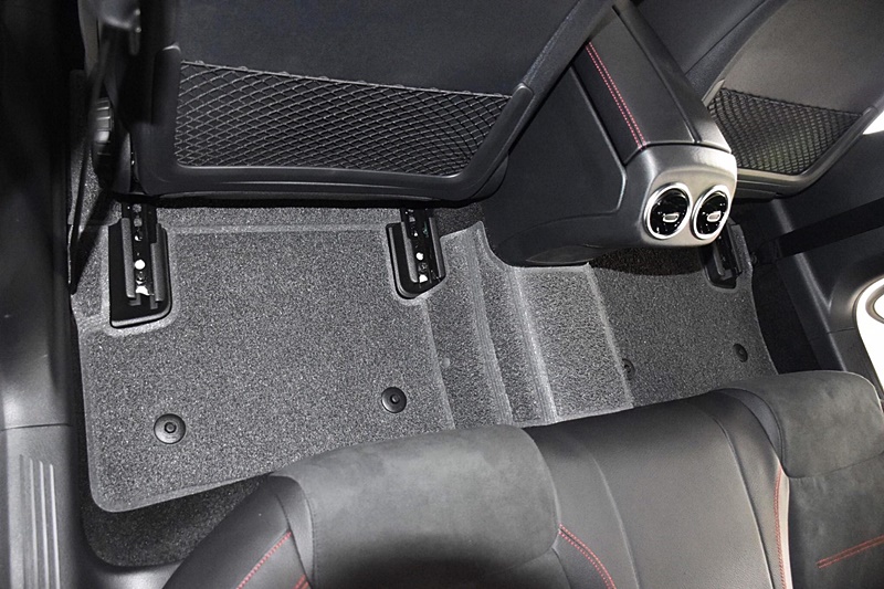 พรมดักฝุ่นไวนิลรีดขอบ BENZ A-CLASS A200 W177 (2019-25) พรมดักฝุ่นในรถ สีเทา เกรดA เข้ารูป ตรงรุ่นรถ (5ชิ้น)