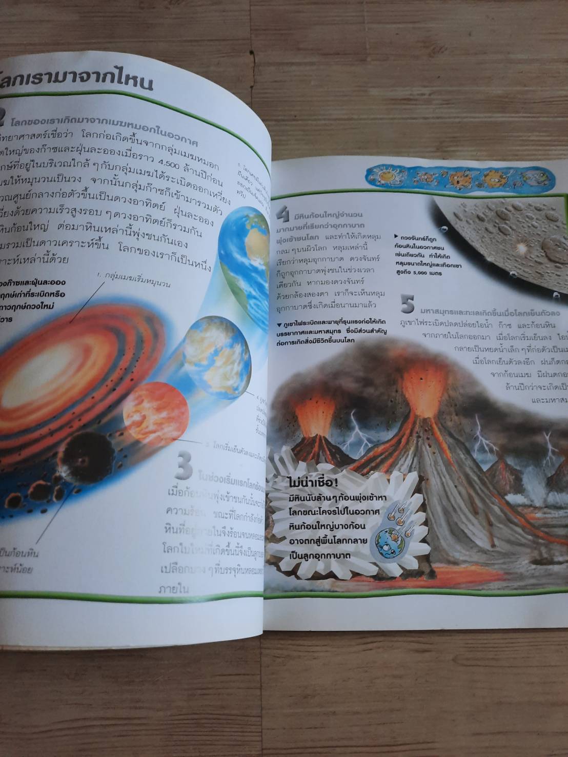 100 เรื่องน่ารู้เกี่ยวกับโลกของเรา พิมพ์ครั้งที่ 10 แคลร์ โอลิเวอร์ เขียน ชวธีร์ รัตนดิลก ณ ภูเก็ต แปล