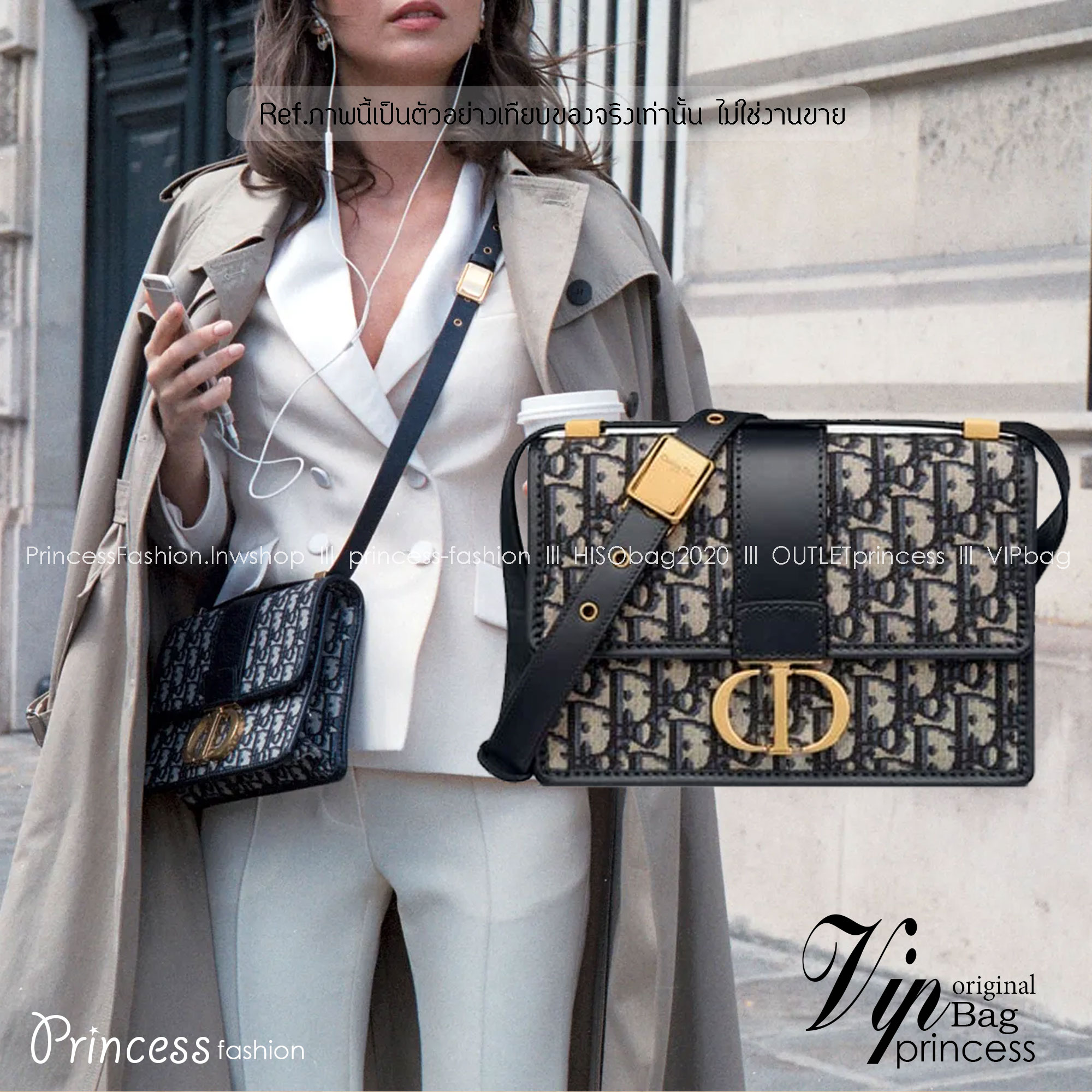 CD 30 MONTAIGNE BAG กระเป๋าสะพายข้างสุดฮอต ที่สาวๆต้องไม่พลาด ทรงสวยมีกิมมิคในตัว ดูแพง เกรดออริ 1:1 ใช้งานต่างประเทศได้