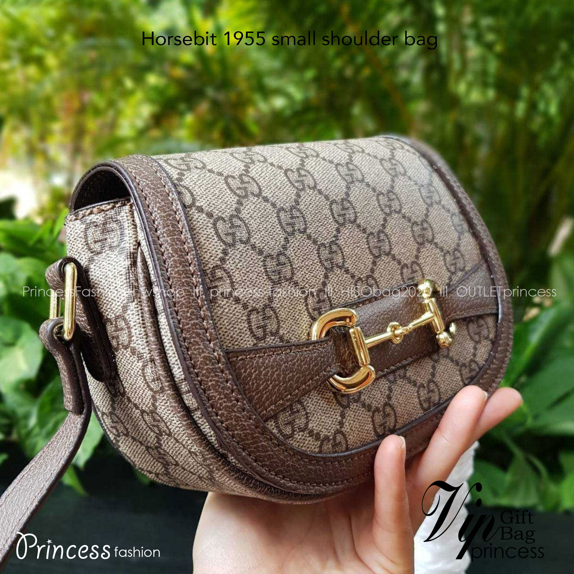GUCCI Horsebit 1955 small shoulder bag กระเป๋าครอสบอดี้ขนาดกำลังดี ดีไซน์น่ารัก ทรงสวย ใช้ได้ทุกโอกาส สายยาวปรับระดับได้ เปิด-ปิด ด้วยกระดุมแม่เหล็ก