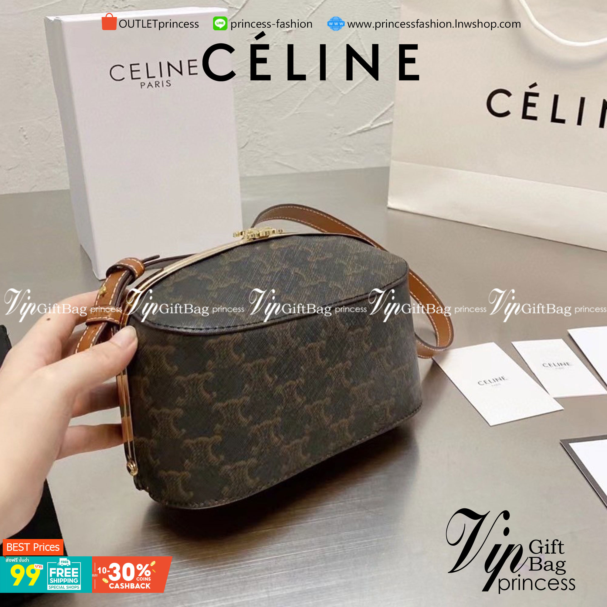 VIP 】CELINE lunch box vintage พร้อมส่งที่ไทยค่ะ! เรียบหรู ดูแพง ต้องรุ่นนี้เลยค่ะ หนังแท้ทรงกล่อง รุ่นนี้จะใช้แบบหิ้วออกงานหรือสะพายข้างวันทำงานหรือวันชิลลๆ ก็เหมาะมาก ใบขนาดกำลังดี สินค้าน่าใช้มากๆ ห้ามพลาดมีติดตัวสักใบนะคะ!