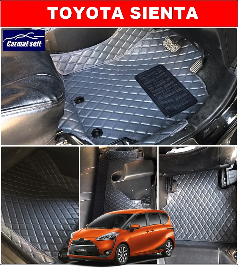 พรมปูพื้นรถยนต์TOYOTA SIENTA ลายDIAMOND เต็มคัน
