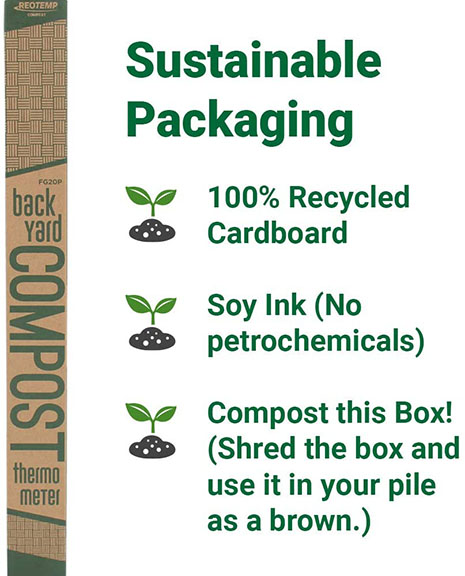เทอร์โมมิเตอร์วัดอุณหภูมิปุ๋ยหมัก ปุ๋ยคอก ดิน ขาวัดยาว 20 นิ้ว ยี่ห้อ Reotemp