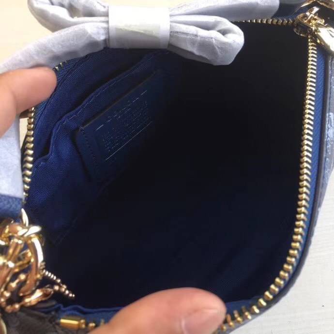 ของแท้ 💯% 】COACH TOP HANDLE POUCH HORSE AND CARRIAGE PRINT /crossbody/shoulder women bag