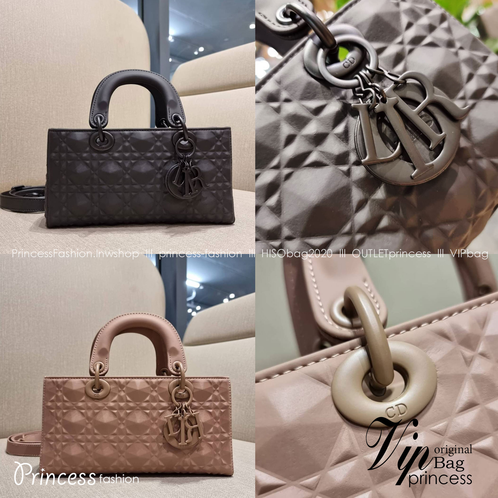พร้อมส่ง DIOR LADY D-JOY BAG Cannage Calfskin with Diamond Motif / CD LADY D-JOY BAG ดีไซน์ใหม่ อัพเลเวลความหรู กับกระเป๋าสะพายข้างที่รอบนี้ดีไซน์รูปทรงโฉมใหม่ ใช้งานง่ายขึ้น สะดวกใช้มากขึ้น