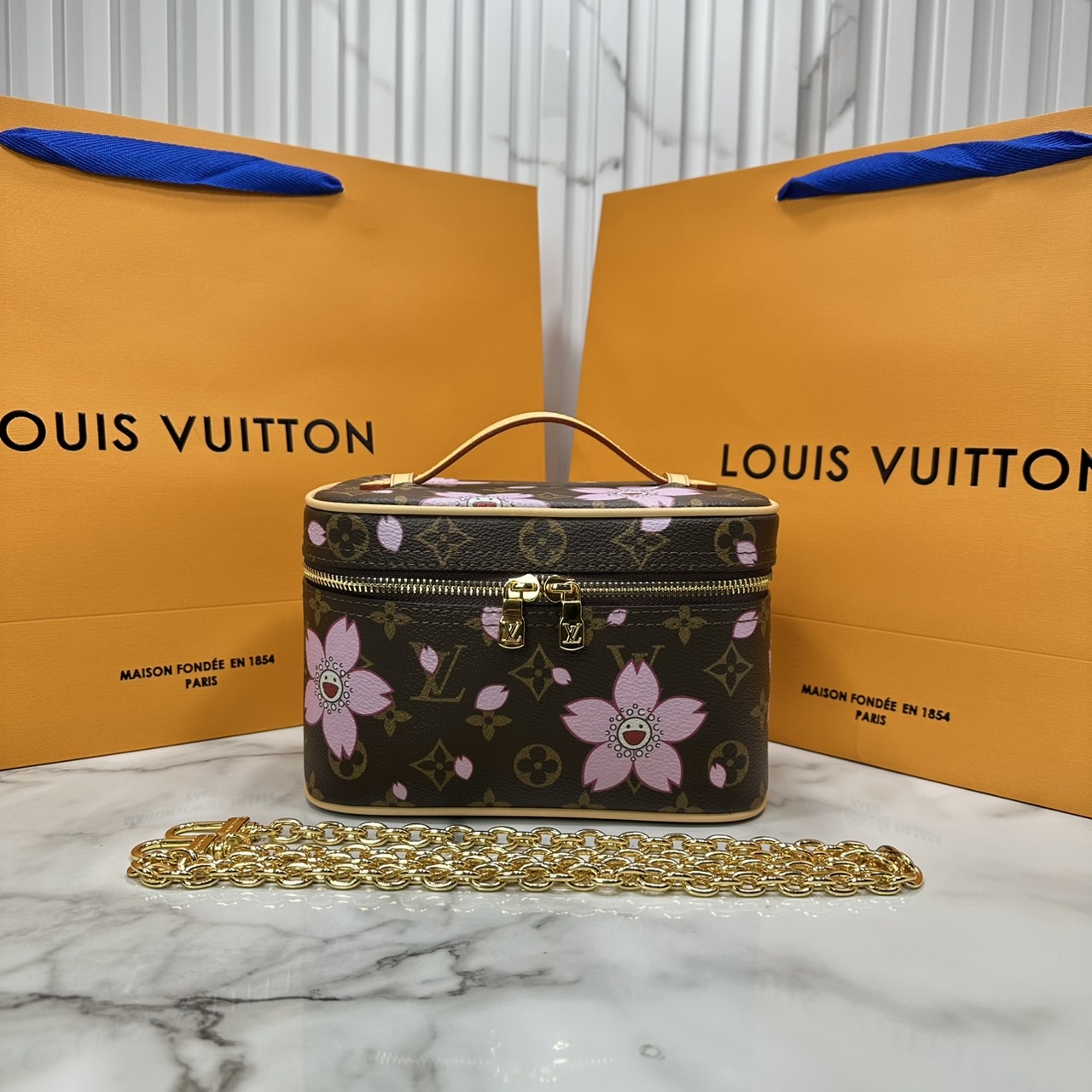 ORI หนังแท้ | คอลใหม่ดอกไม้แสนหวาน LV x TM Cherry Blossom bag กระเป๋าสะพายดีไซน์คลาสสิครุ่นสุดปัง ปรับลุคให้มีชีวิตชีวาด้วยลายดอกไม้เชอรี่บลอสซั่ม คอลใหม่สุดเอ็กซ์คลูซีฟ