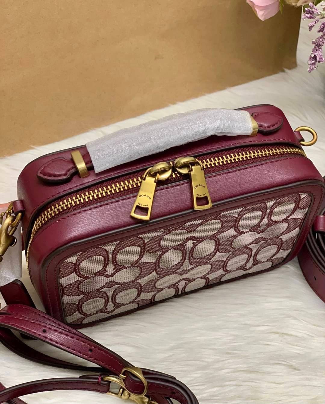 COACH ALIE BELT BAG IN SIGNATURE JACQUARD ((4813))