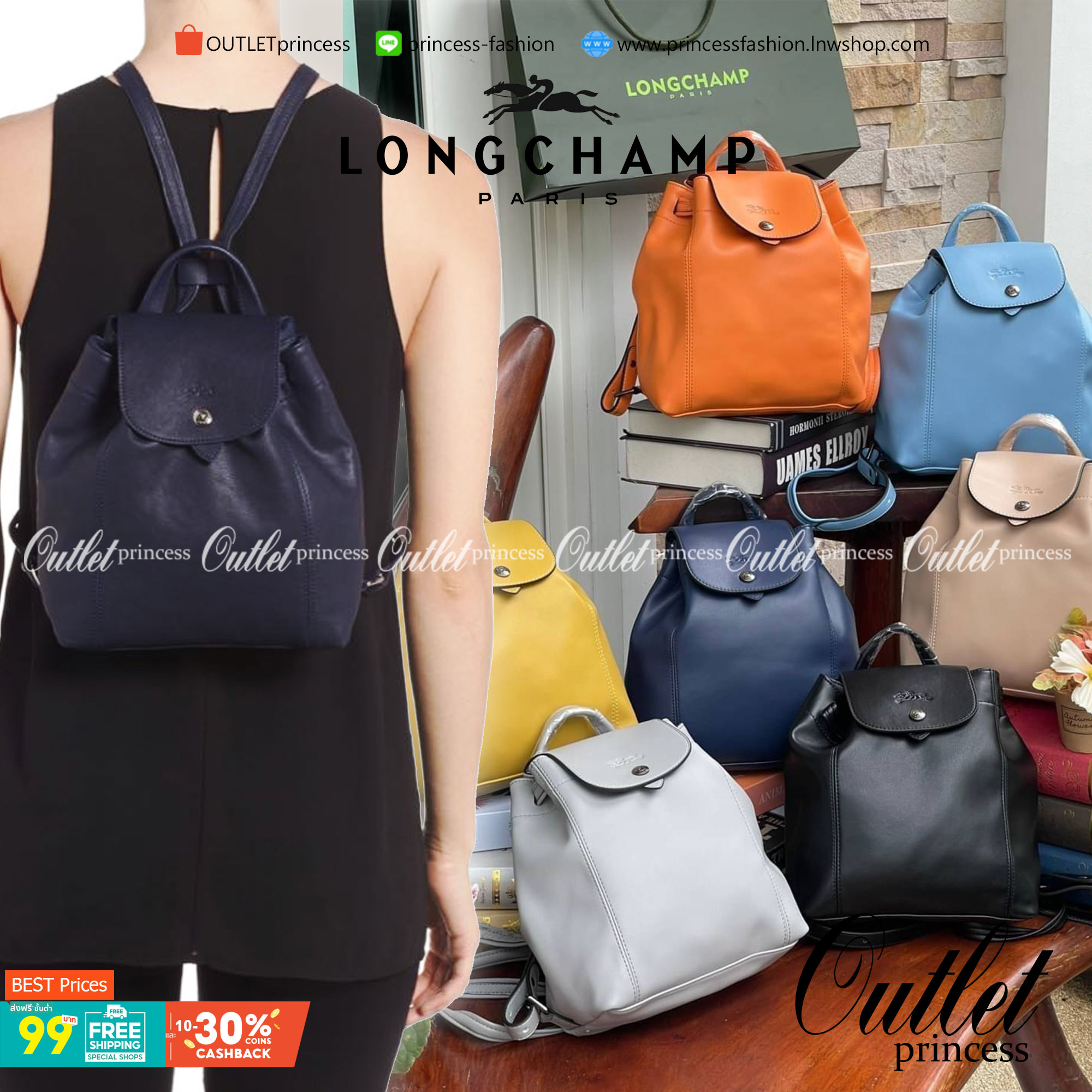 Longchamp Le Pliage Cuir Xs Leather Backpack แบรนด์ติดเทรนด์ตลอดไม่เคยเปลี่ยนกับ ทรง Le Pliage Cuir หนึ่งในตระกูลกระเป๋าสุดไอคอนิกจากแบรนด์ เมื่อรุ่น Le Pliage Cuir ในรูปแบบของหนังแกะ Metis ได้ถือกำเนิดขึ้นในปี 2012 เป้ที่มีการจัดการปรับดีไซน์ให้มีขนาดกำล