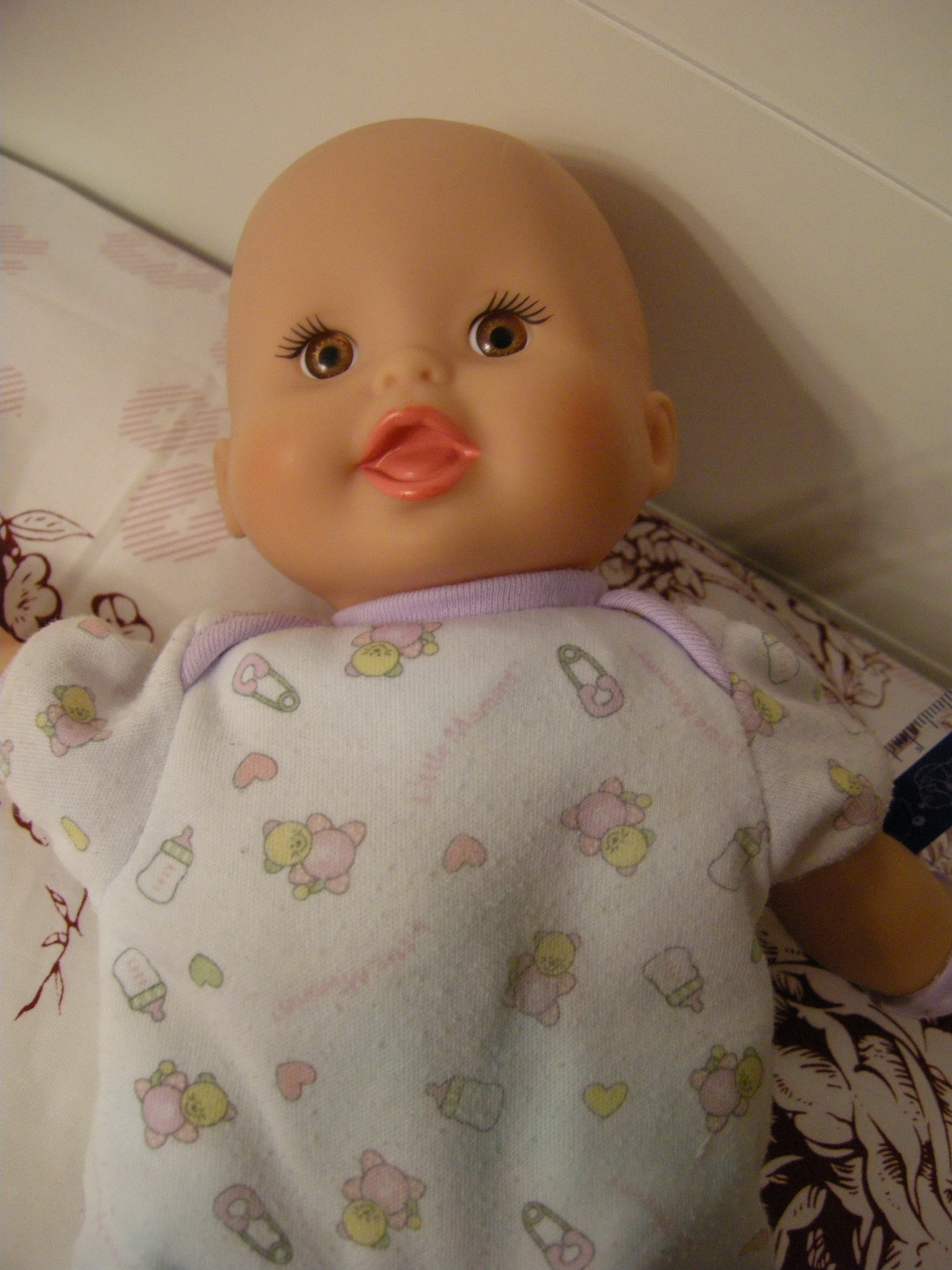 Fisher Price Little Mommy baby Doll ตุ๊กตาหน้ายางมือสอง