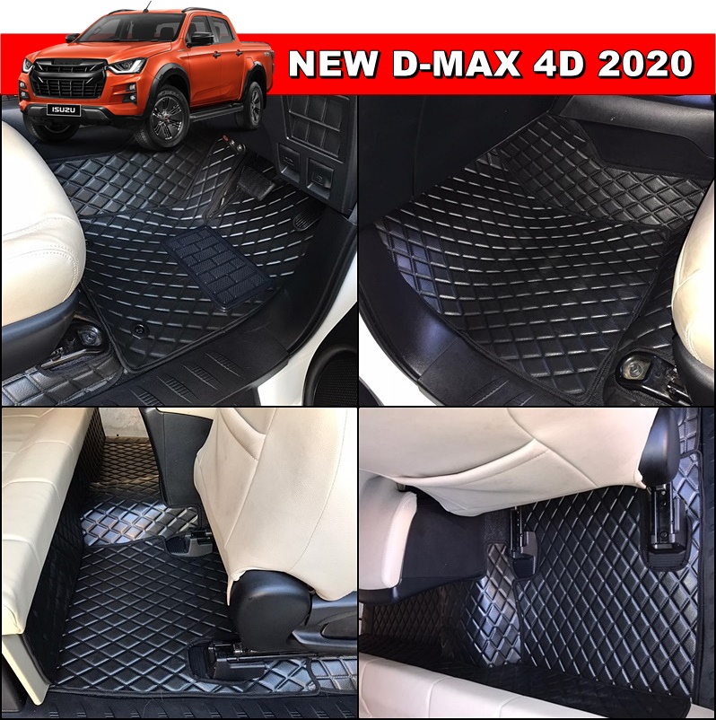 พรมปูพื้นรถยนต์ ISUZU D-MAX 4D 2020 ลายDIAMOND เต็มคัน