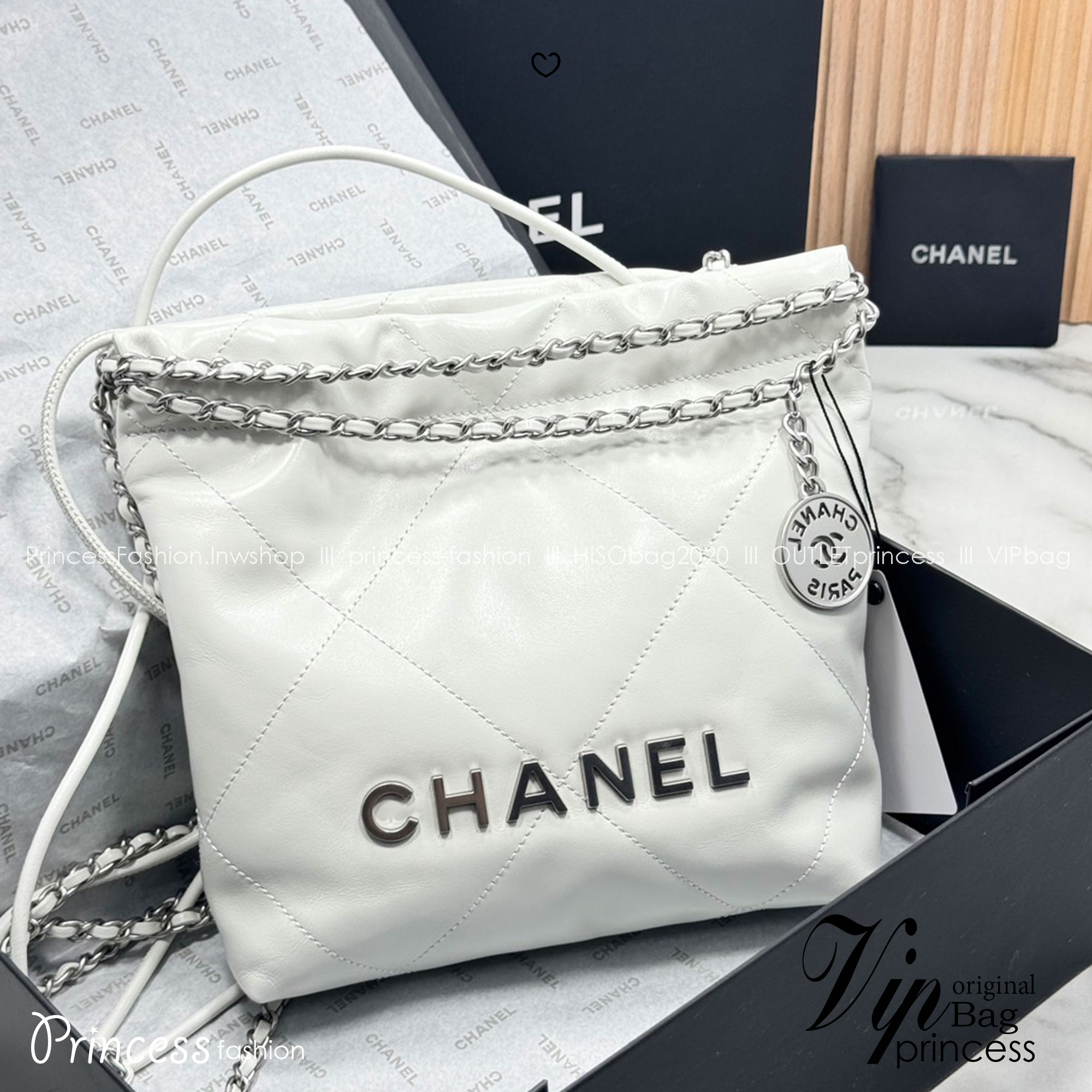 พร้อมส่ง 11 สี ORI หนังแท้ | CHANEL 22 Mini Handbag กระเป๋าสะพายสุดหรู รุ่นยอดนิยม 🤍 เกรดออริจินอล หนังแท้ ภาพถ่ายจากงานขายจริง ใช้งานต่างประเทศได้