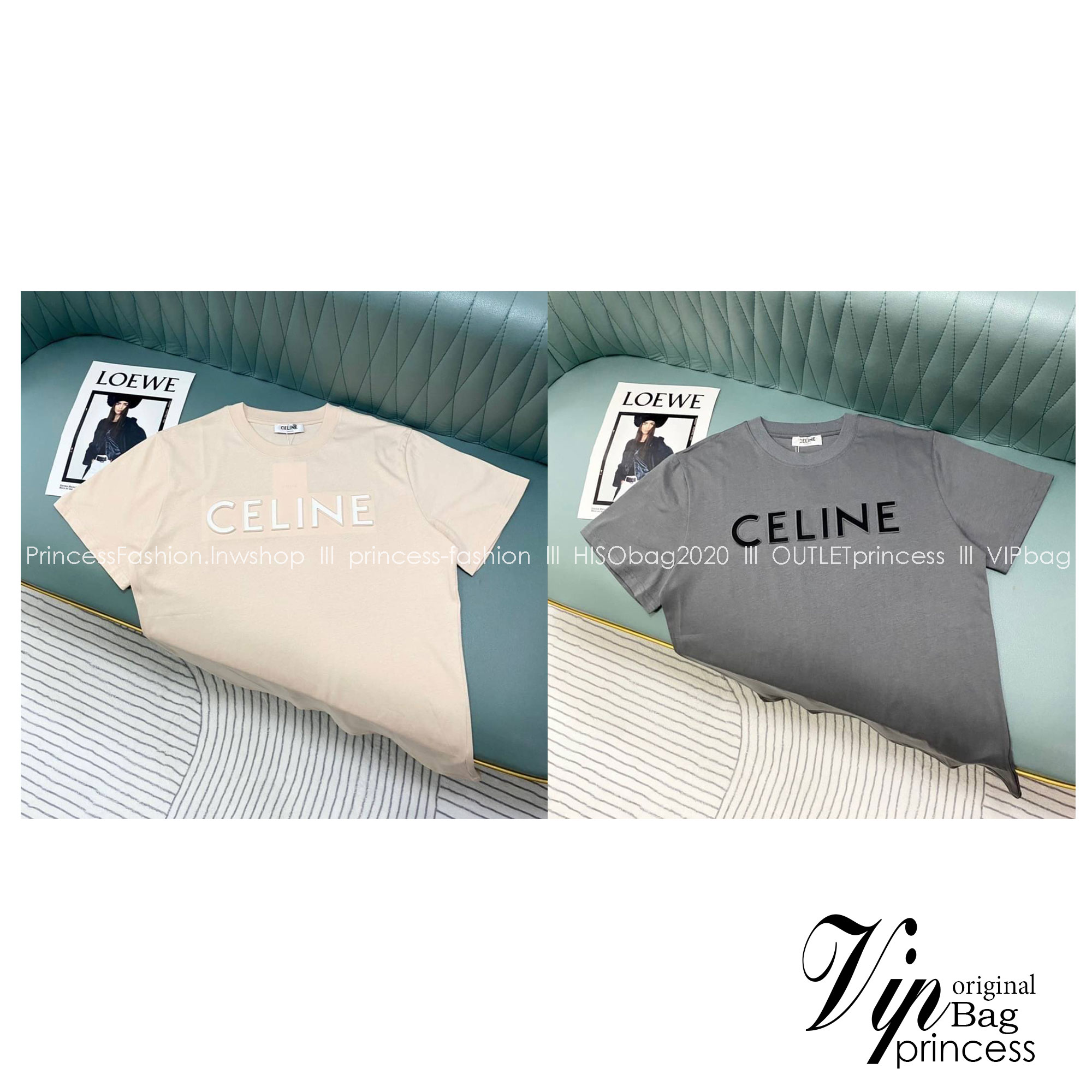 Celine T-Shirt / CL T-Shirts เสื้อยืดแบรนด์เนม เสื้อแบรนด์หรู เกรดออริจินอล สลับแท้ ภาพถ่ายจากงานจริง ใช้งานต่างประเทศได้