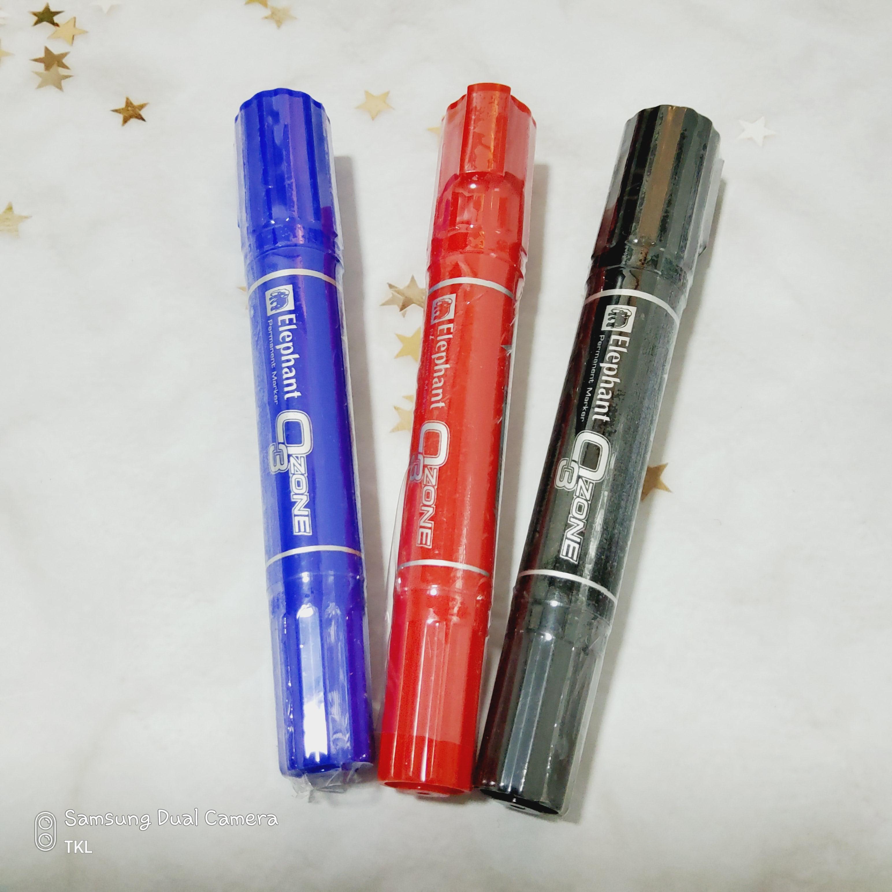 ปากกาเคมี 2 หัว ตราช้าง