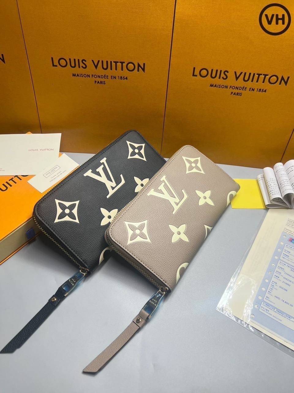 ORI หนังแท้ | LV Zippy wallet two-tone Monogram Empreinte leather / LV Long Wallet กระเป๋าสตางค์ใบยาวซิปรอบ กระเป๋าสตางค์ผู้หญิง